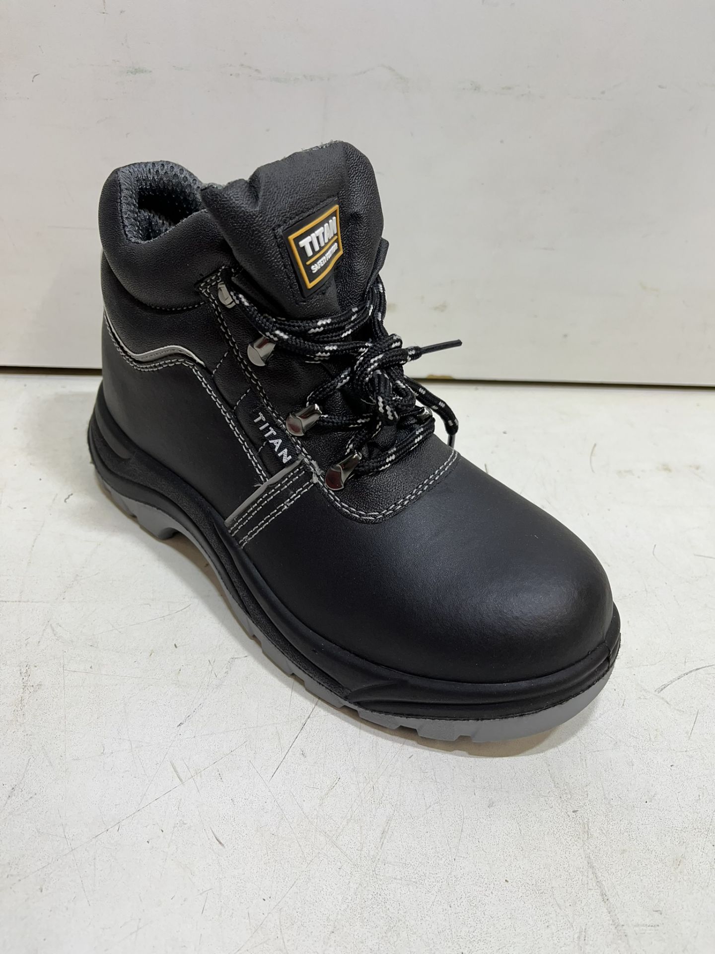 Titan Radebe Black Steel Toe Cap Safety Boots | UK 5