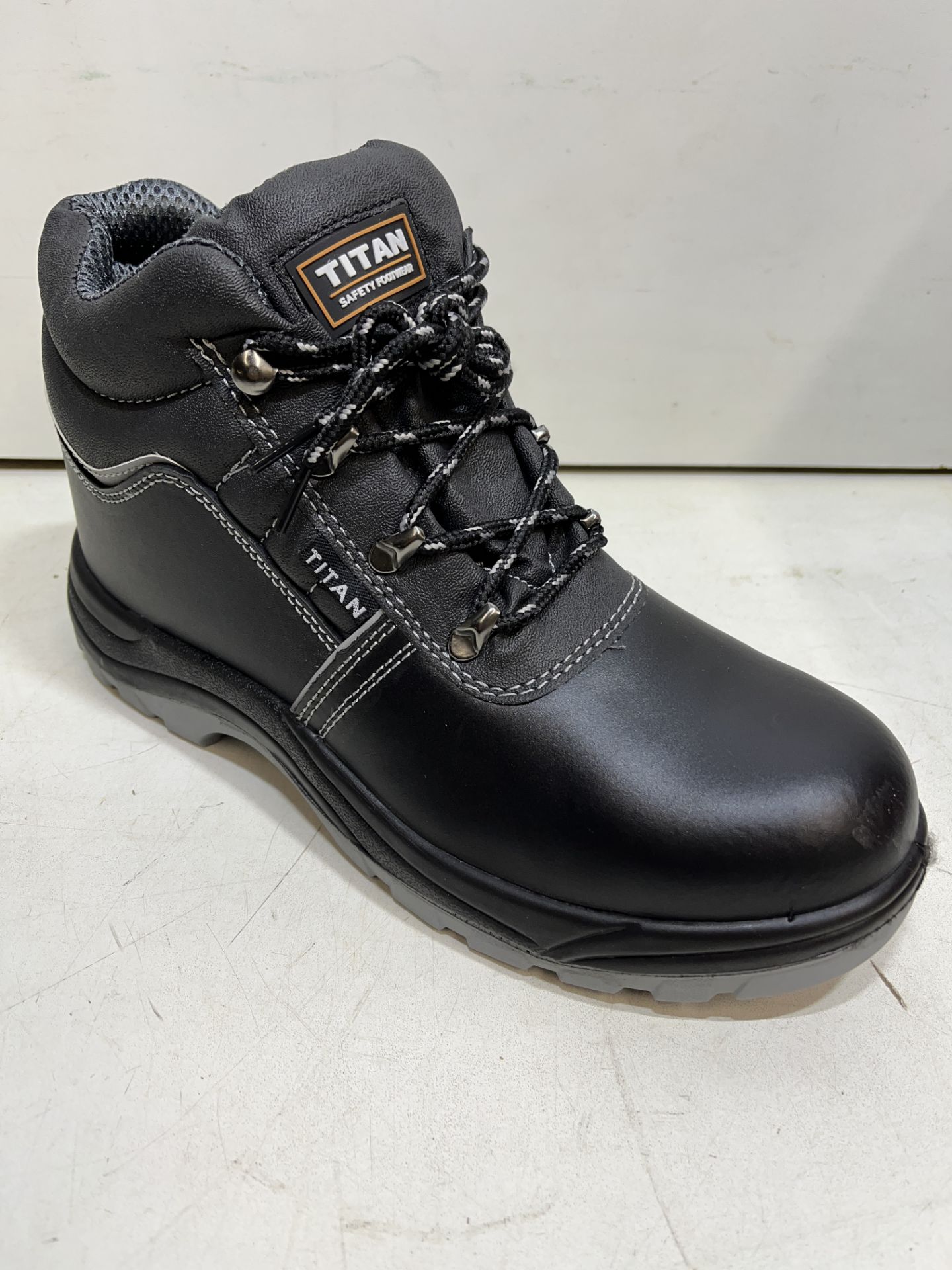 Titan Radebe Black Steel Toe Cap Safety Boots | UK 9