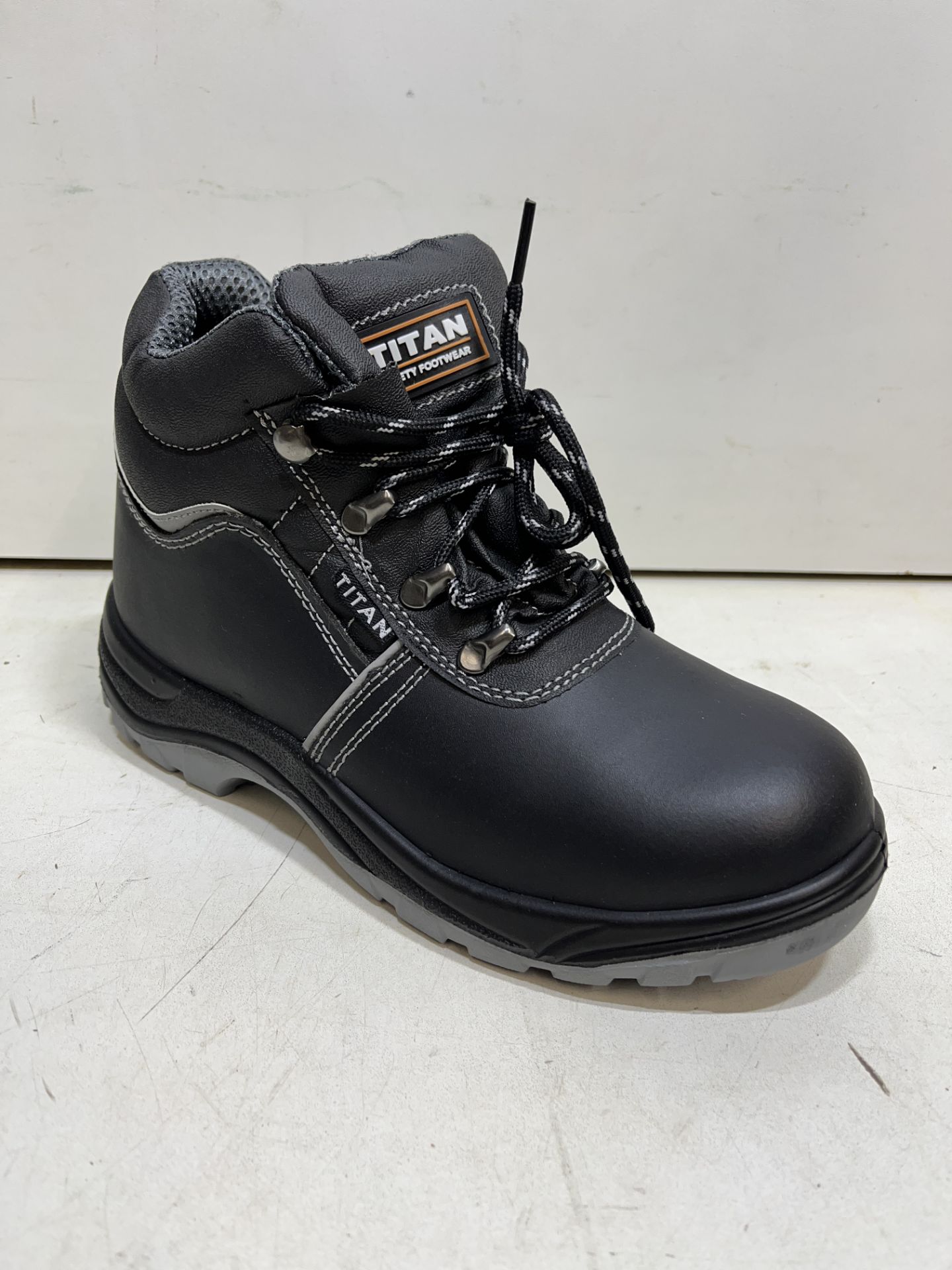 Titan Radebe Black Steel Toe Cap Safety Boots | UK 6