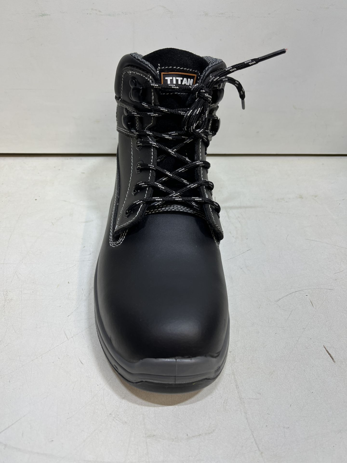 Titan Holton Black Steel Toe Cap Safety Boots | UK 9 - Image 3 of 4