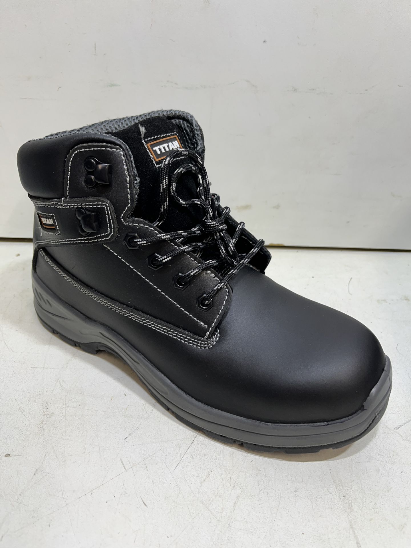 Titan Holton Black Steel Toe Cap Safety Boots | UK 9