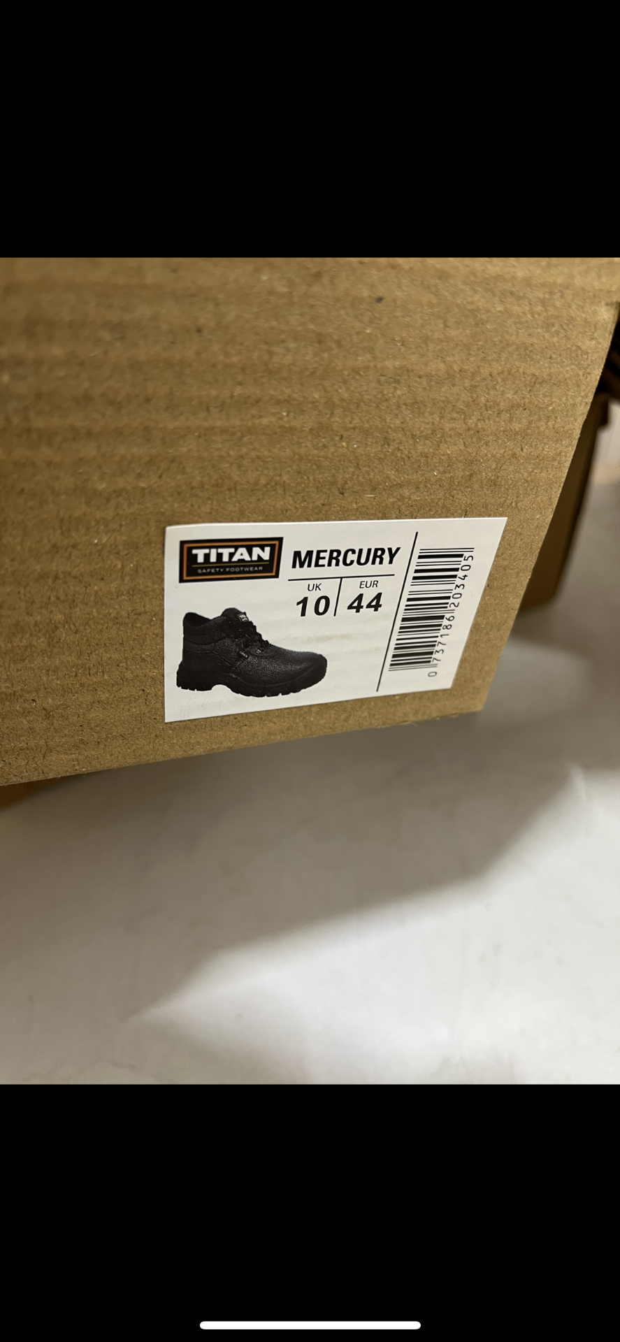 Titan Mercury SBP Black Safety Boots | UK 10 - Image 4 of 4