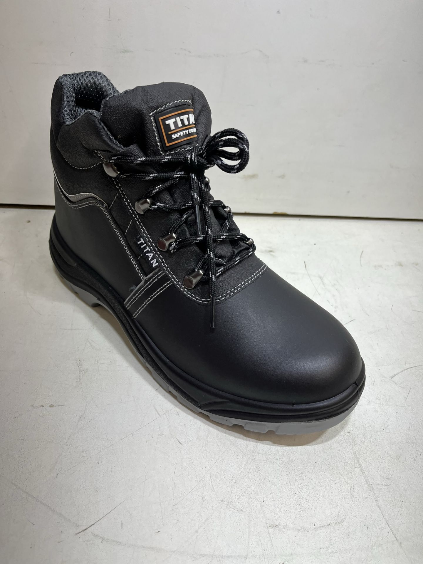 Titan Radebe Black Steel Toe Cap Safety Boots | UK 10