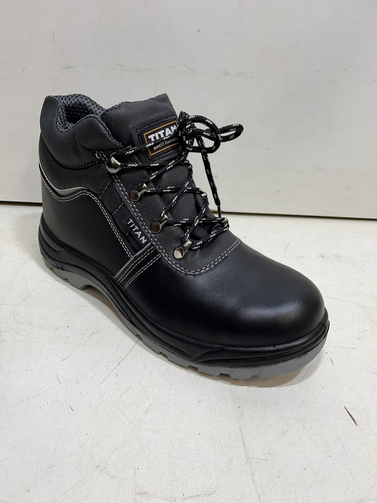 Titan Radebe Black Steel Toe Cap Safety Boots | UK 9