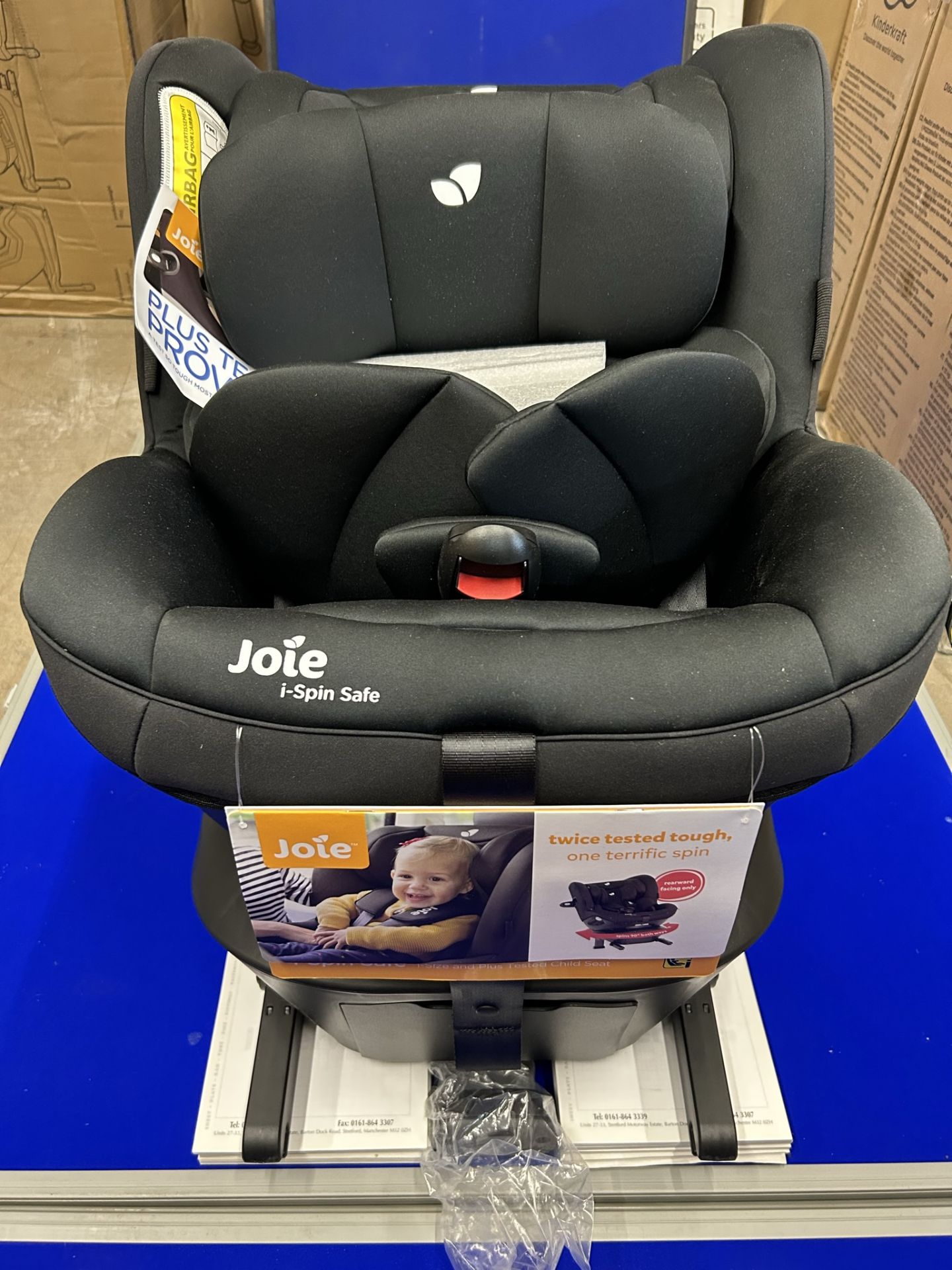 Joie i-Spin Safe i-Size Childrens Car Seat | Coal - Image 6 of 9