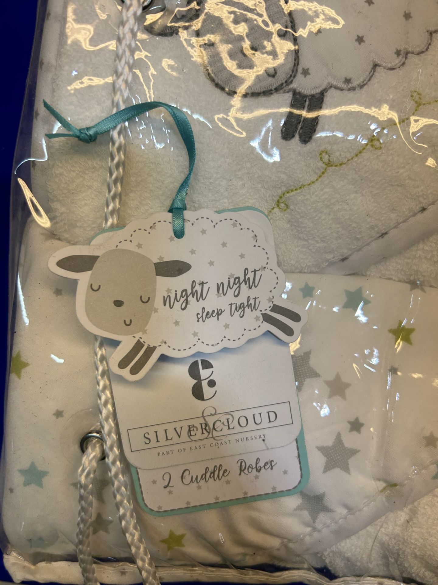 6 x Packs of 2 Silvercloud Cotton Baby Cuddle Robes - Image 2 of 3