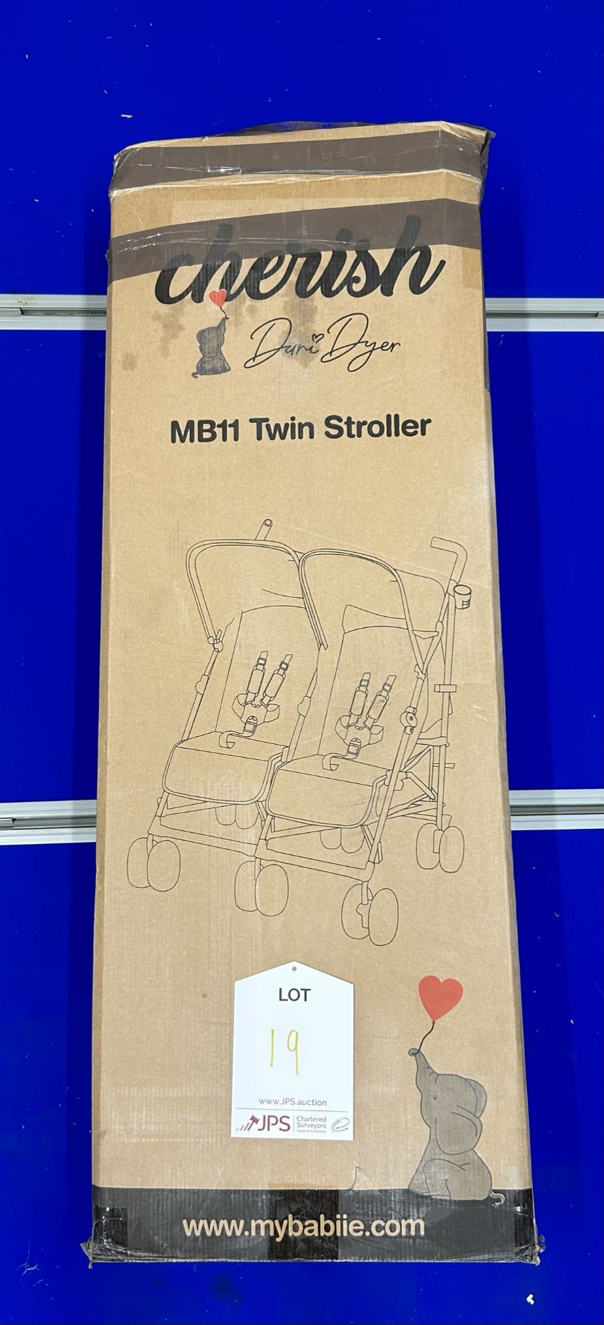 My Babiie MB11 Dani Dyer 'Cherish' Geo Twin Children's Pushchair/Stroller - Image 2 of 5