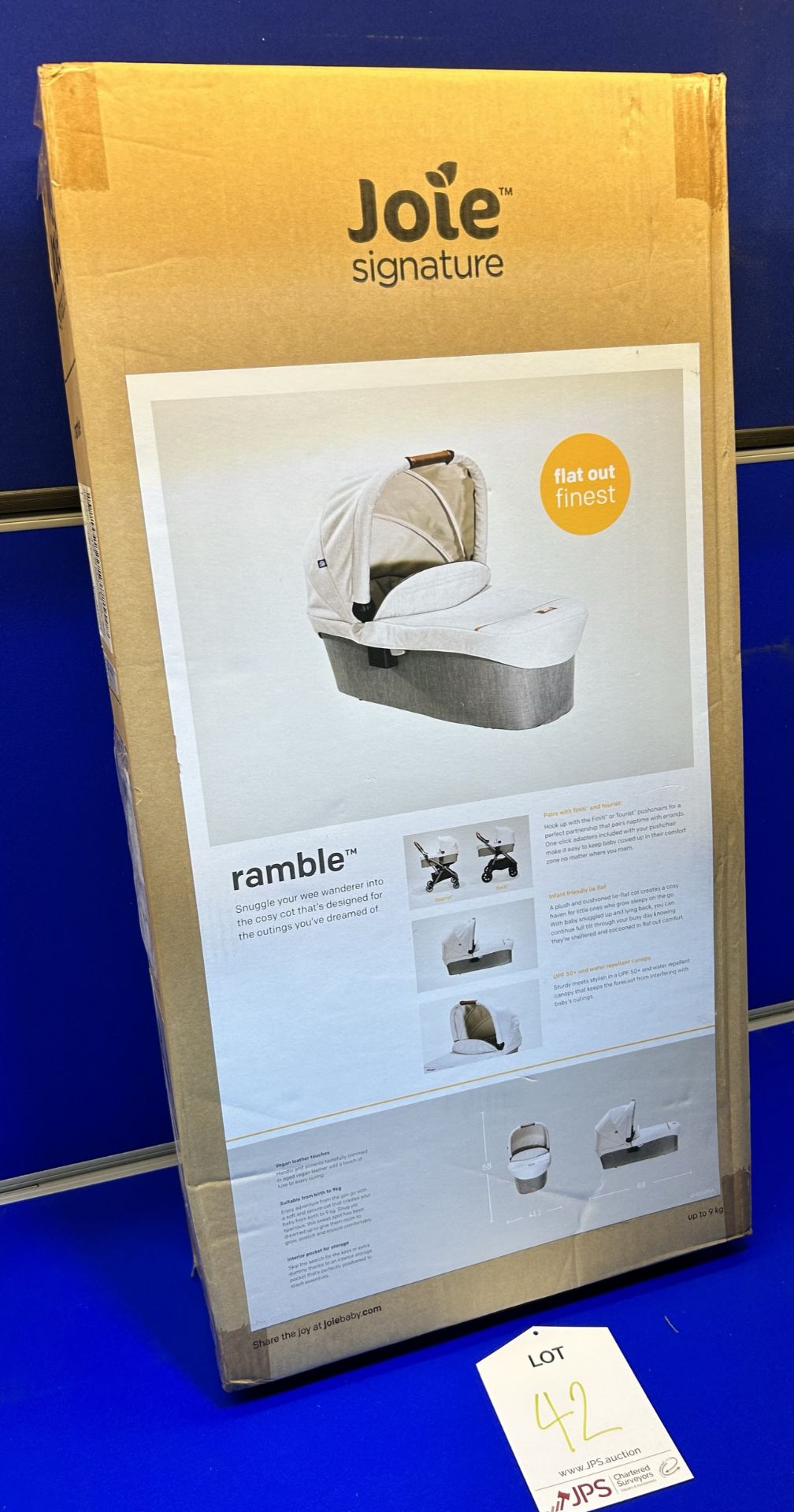 Joie Ramble XL Carrycot Pram Attachment | Oyster - Image 2 of 4