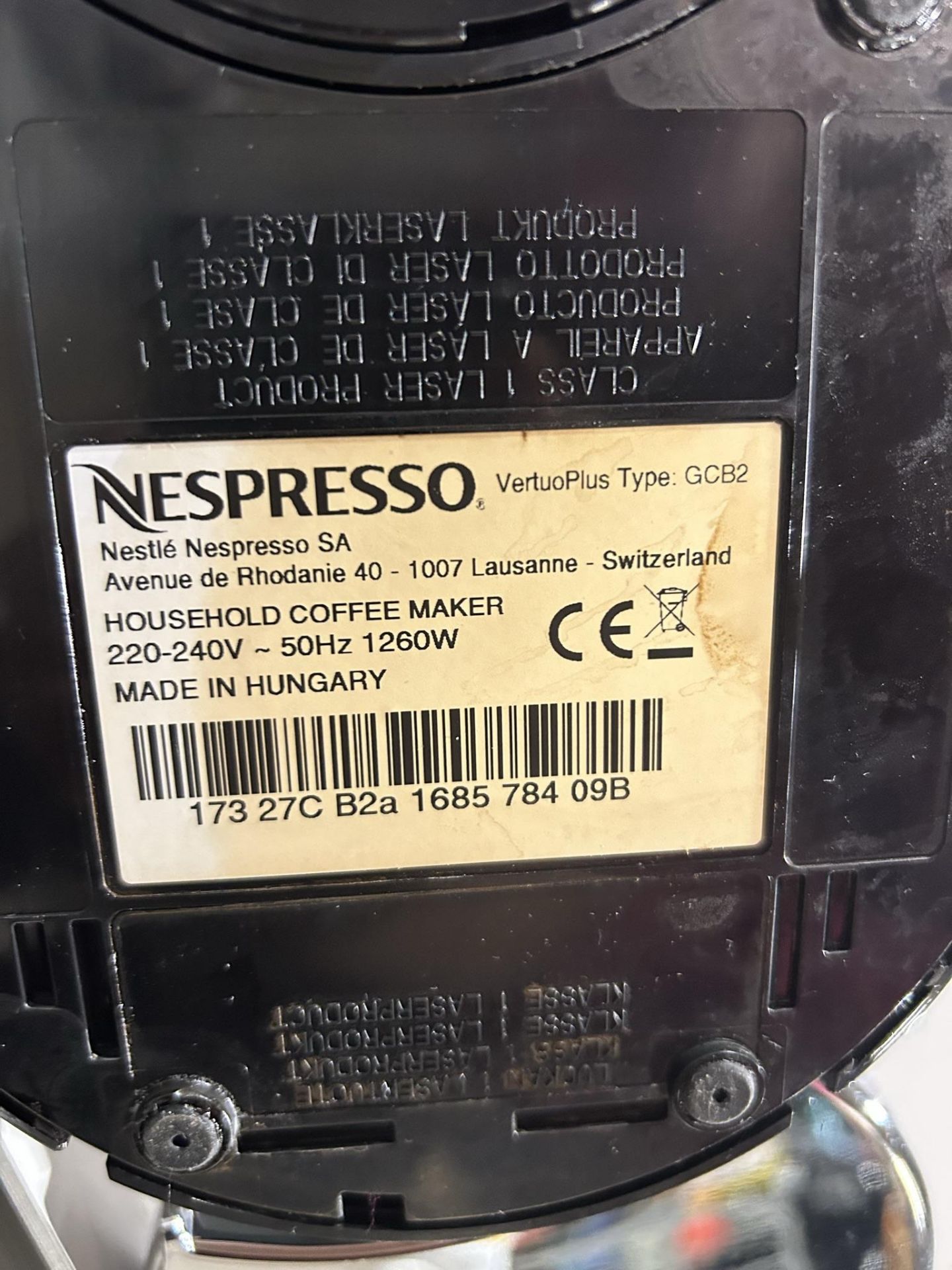 Nespresso Vertuo Plus GCB2 Coffee Machine - Image 4 of 4