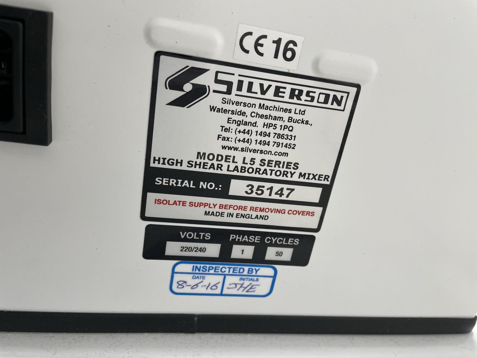 Silverson L5M Heavy Duty Laboratory Mixer - Image 4 of 7
