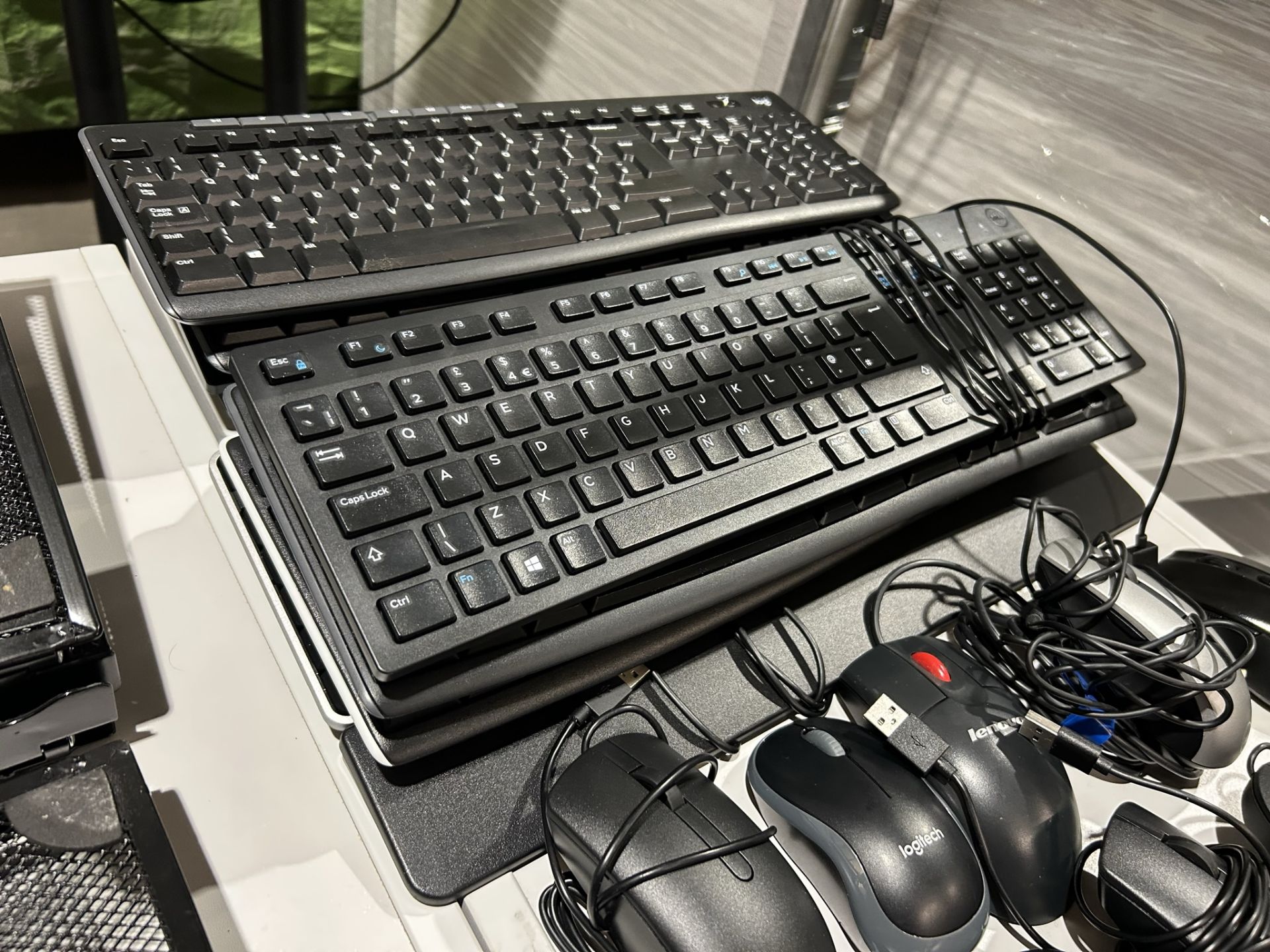 Quantity of Computer Peripherals including Laptop Stands, Mice & Keyboards - Image 2 of 5