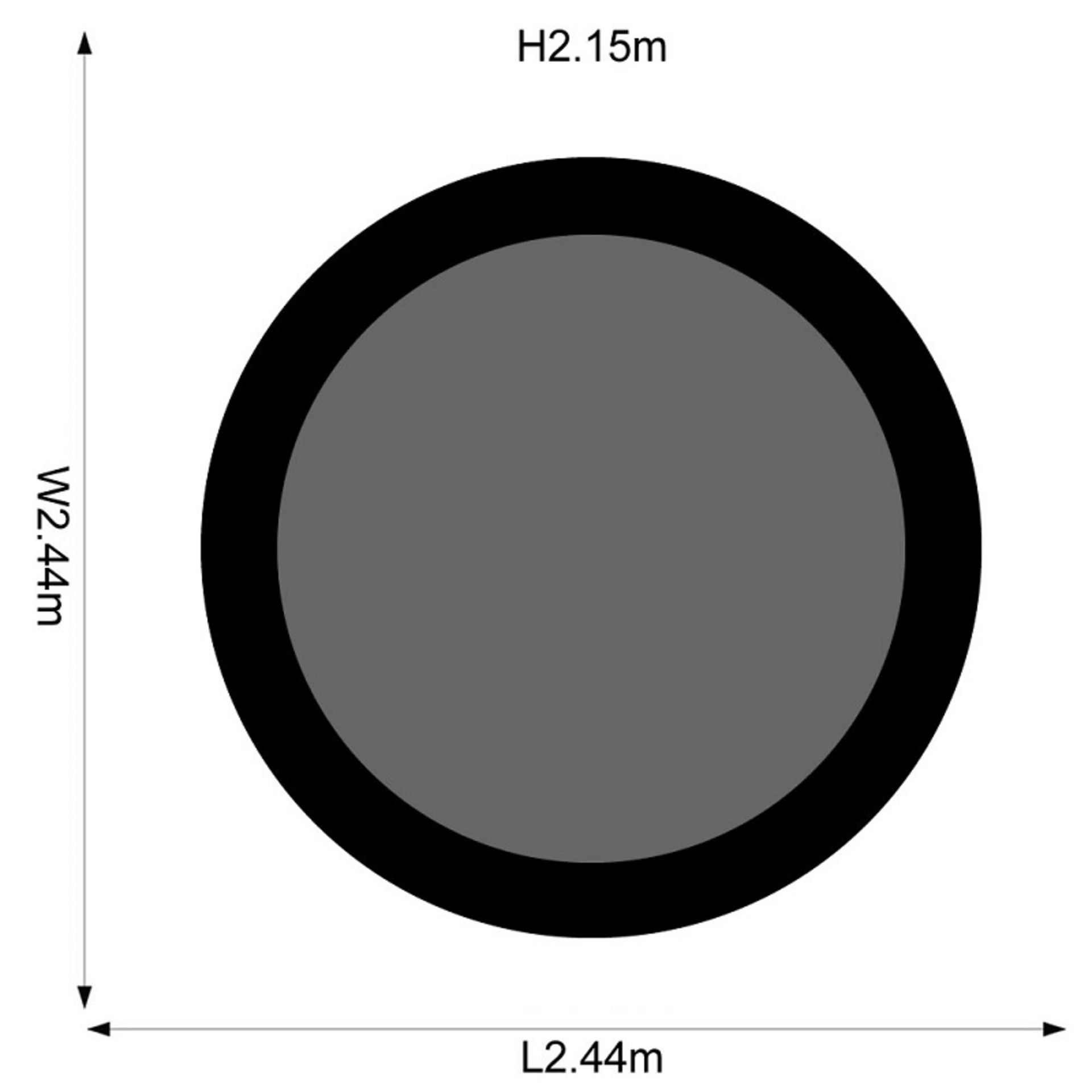 Plum 8ft Space Zone V2 Trampoline and Enclosure - Bild 2 aus 2