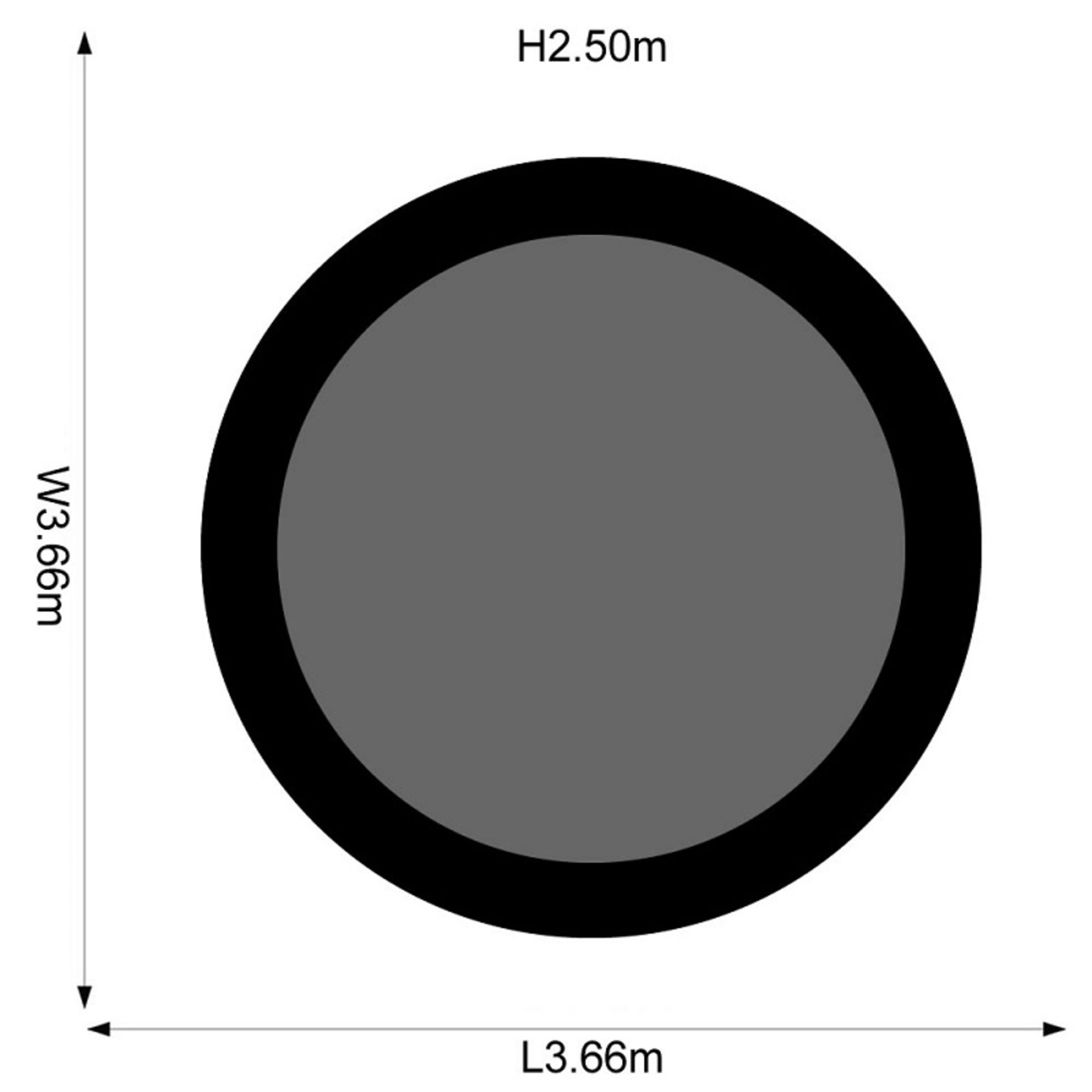 Plum 12ft Space Zone V2 Trampoline and Enclosure - Bild 2 aus 2