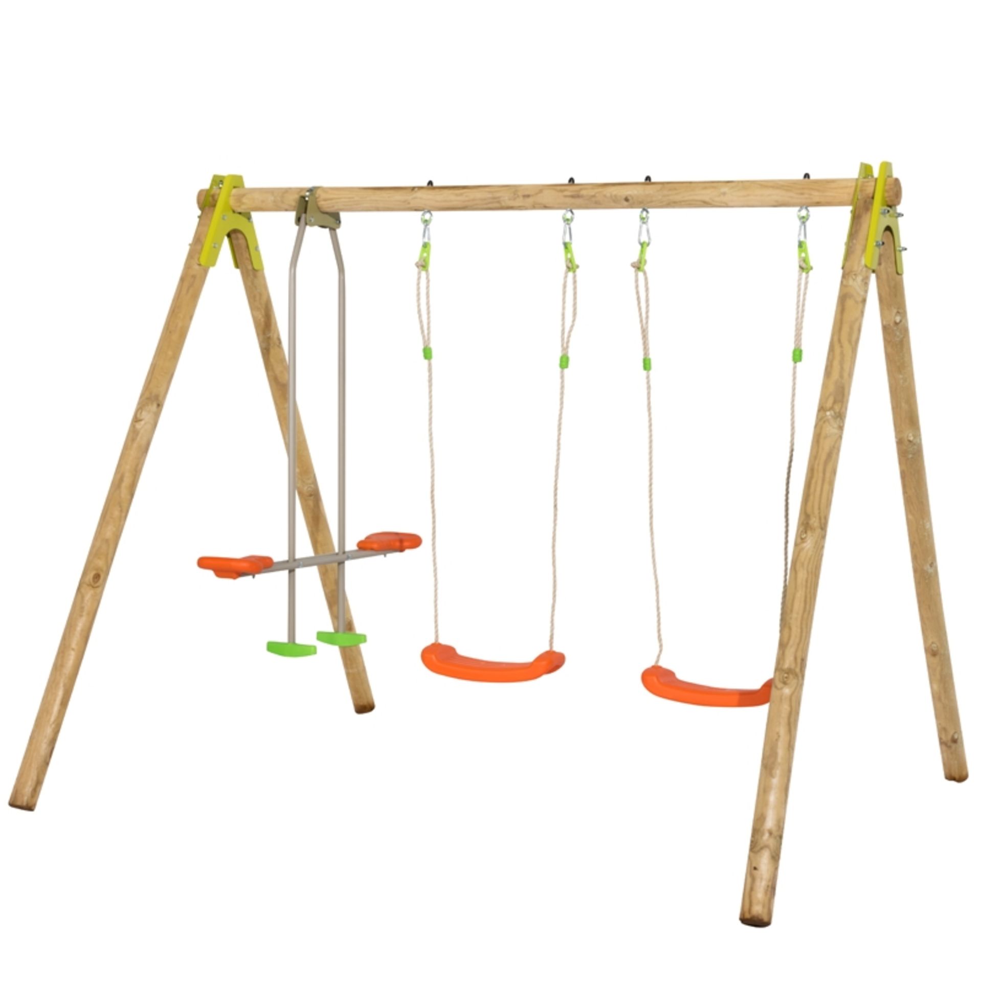 Trigano Jardin Berry Wooden Swing and Glider Set