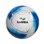 6 x Samba EDU Ball White/Blue/Silver Size 5