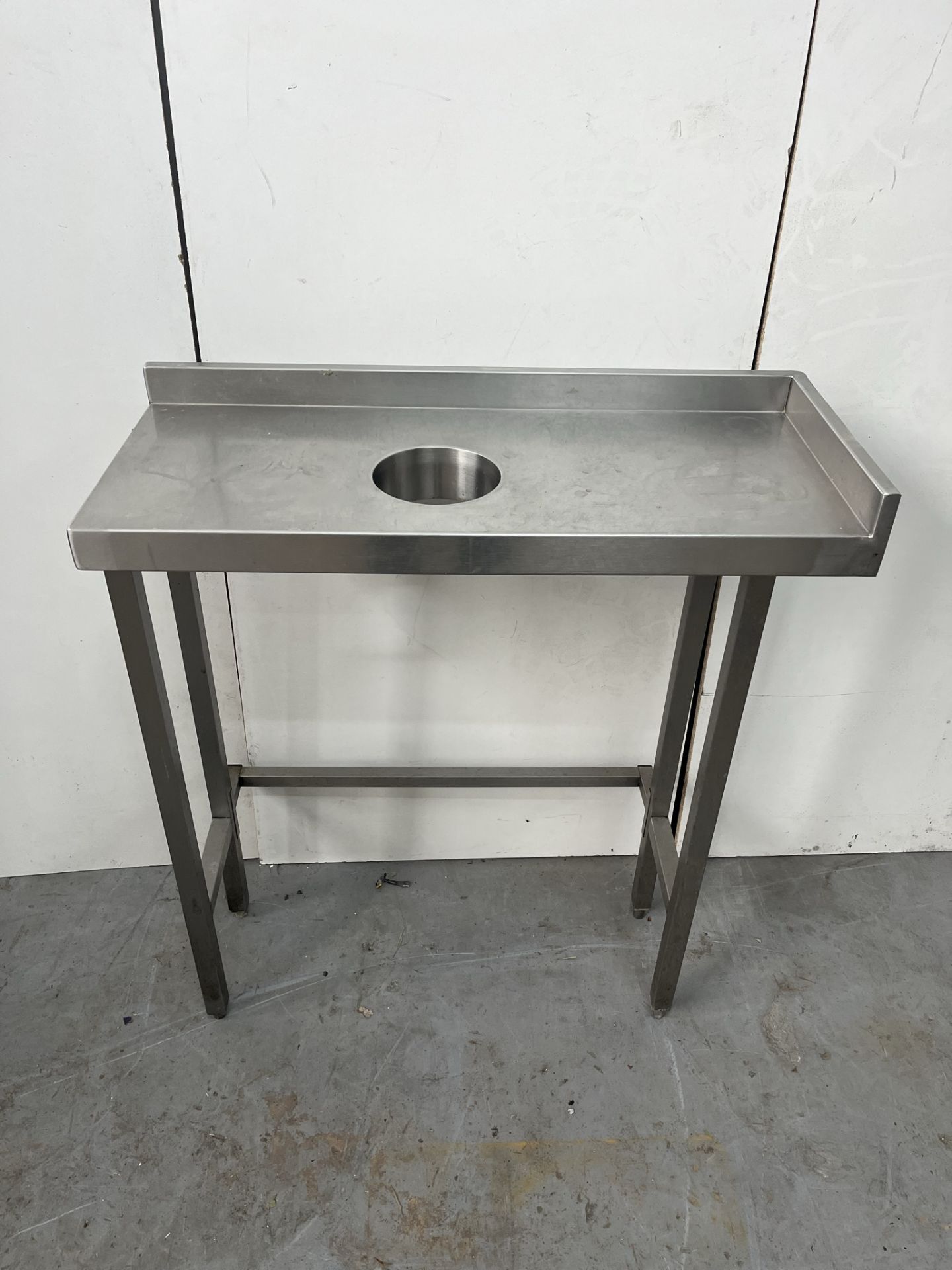 850mm Stainless Steel Catering Preperation Table With Waste Disposal Hole - Image 2 of 7