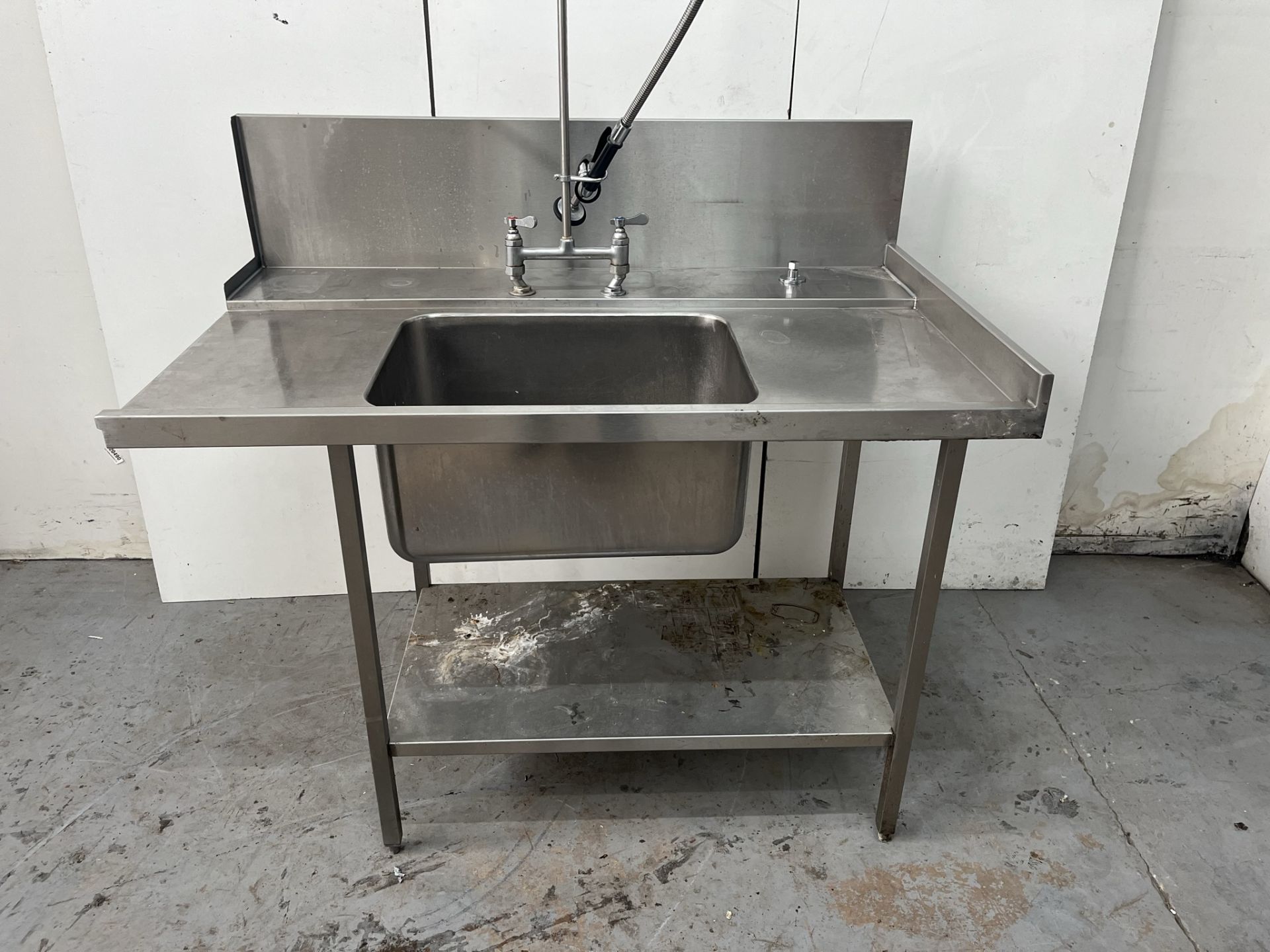 Commercial Stainless Steel Catering Table With Pre Rinse Tap & Sink - Image 23 of 24