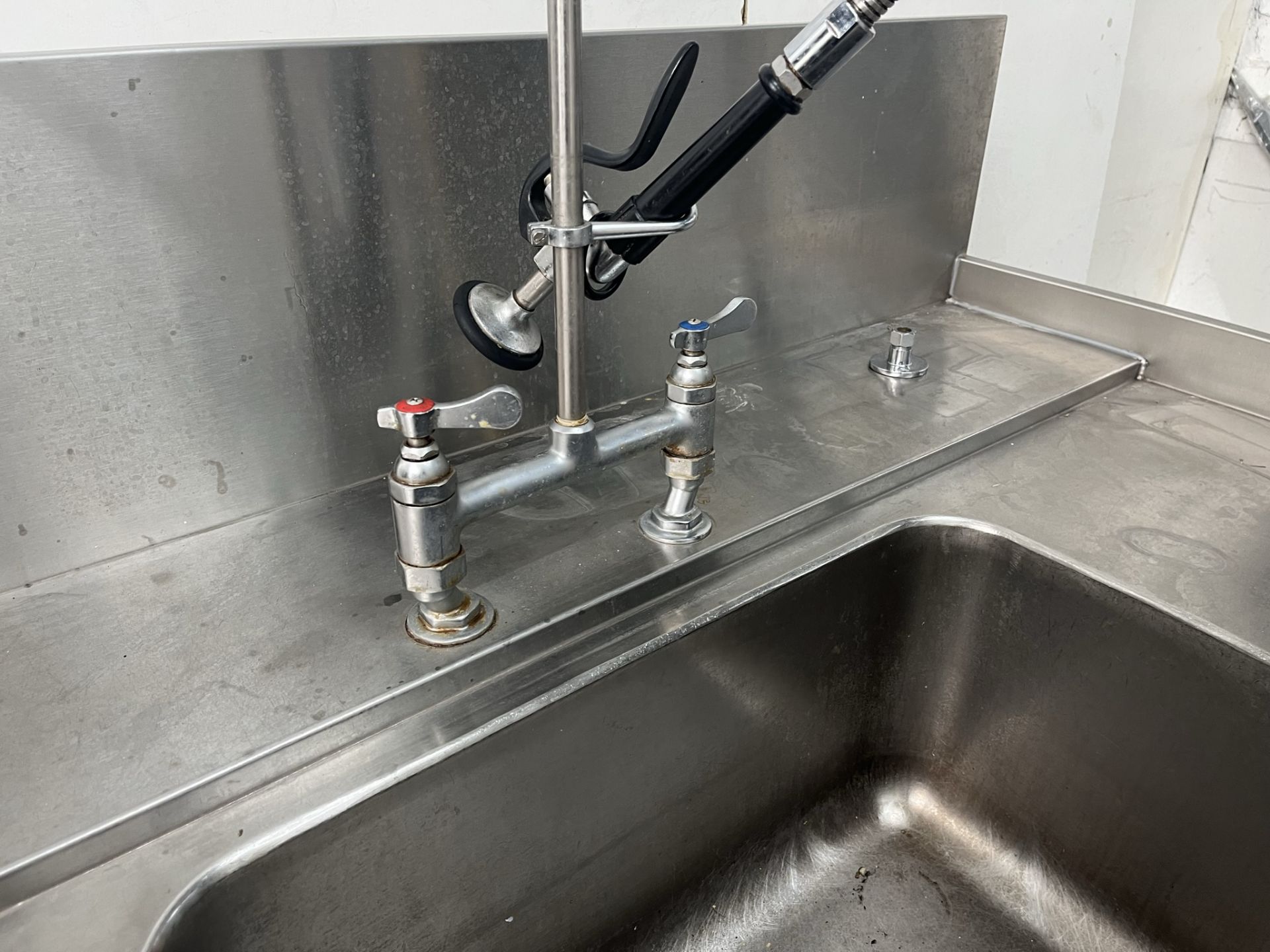Commercial Stainless Steel Catering Table With Pre Rinse Tap & Sink - Image 6 of 24