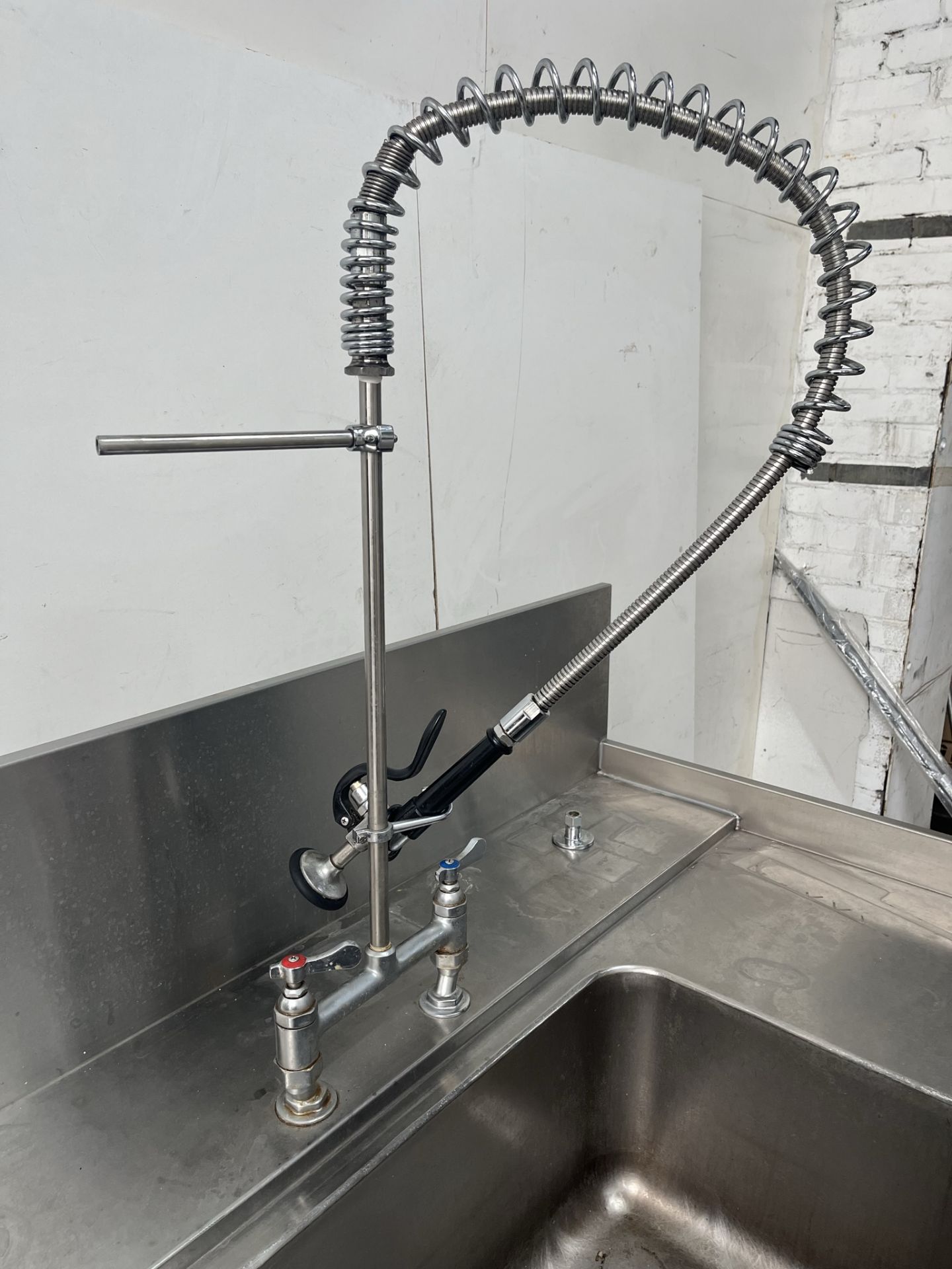 Commercial Stainless Steel Catering Table With Pre Rinse Tap & Sink - Image 7 of 24