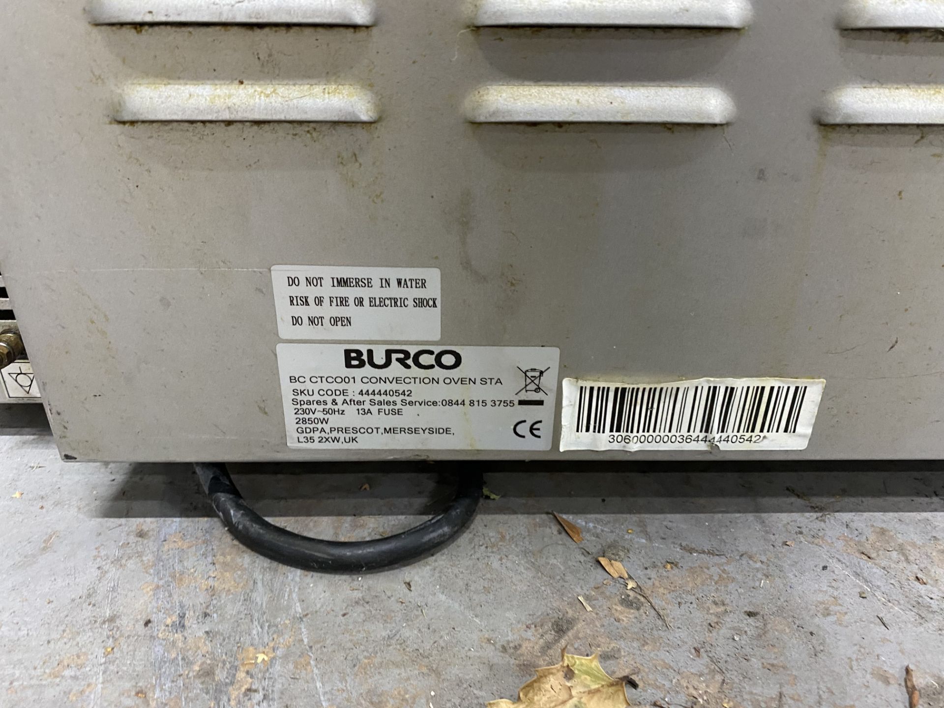 Burco CTCO01 Large Commercial Convection Oven - Bild 8 aus 8