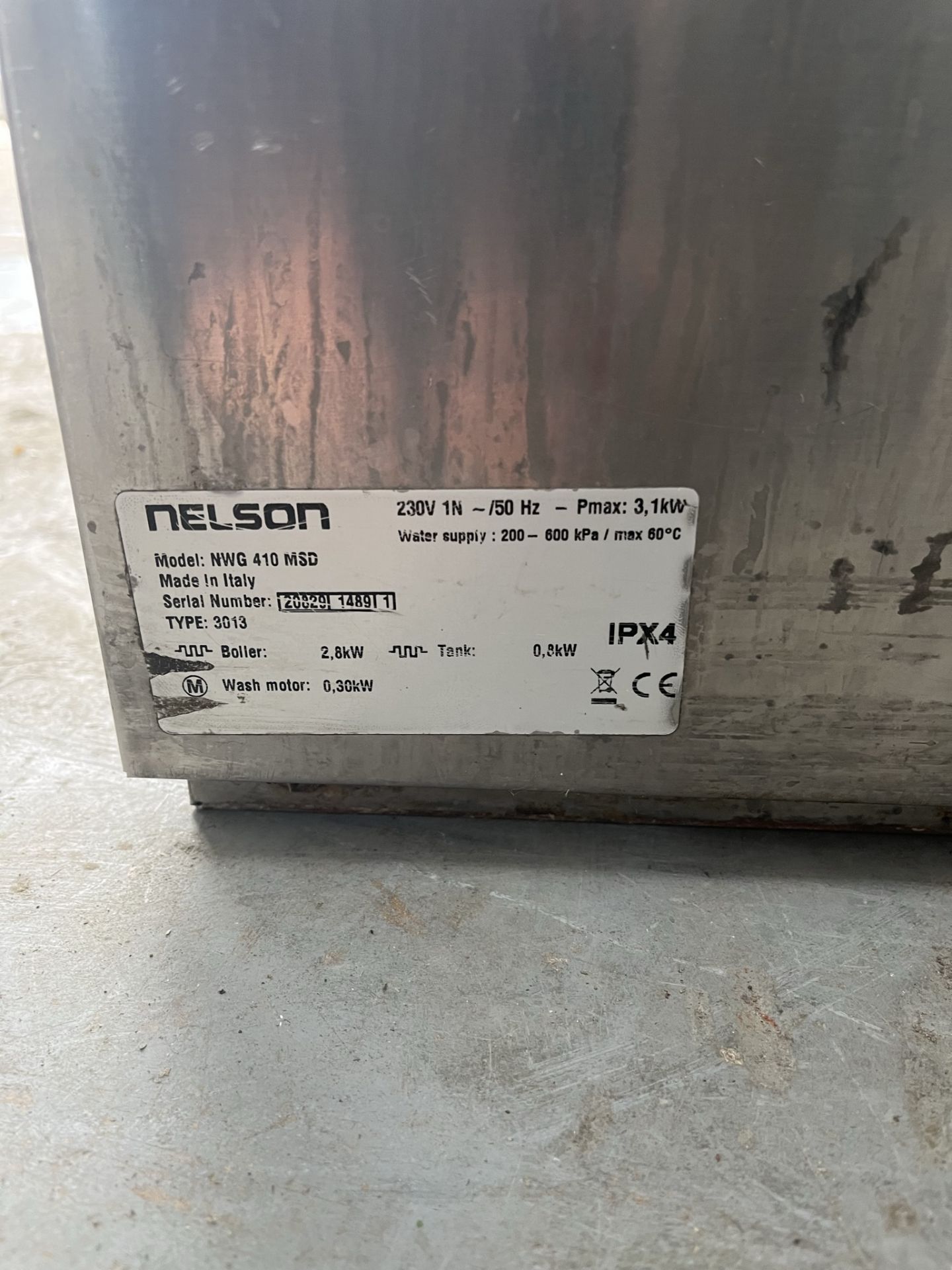 Nelson NWG410MSD Professional Dishwasher - Image 7 of 10