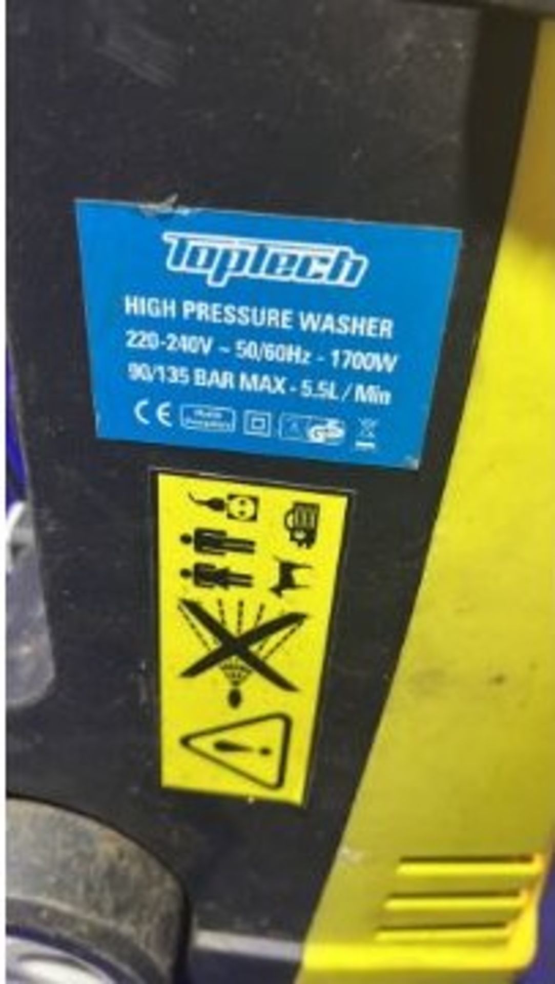 Toptech High Pressure Washer - Image 2 of 3
