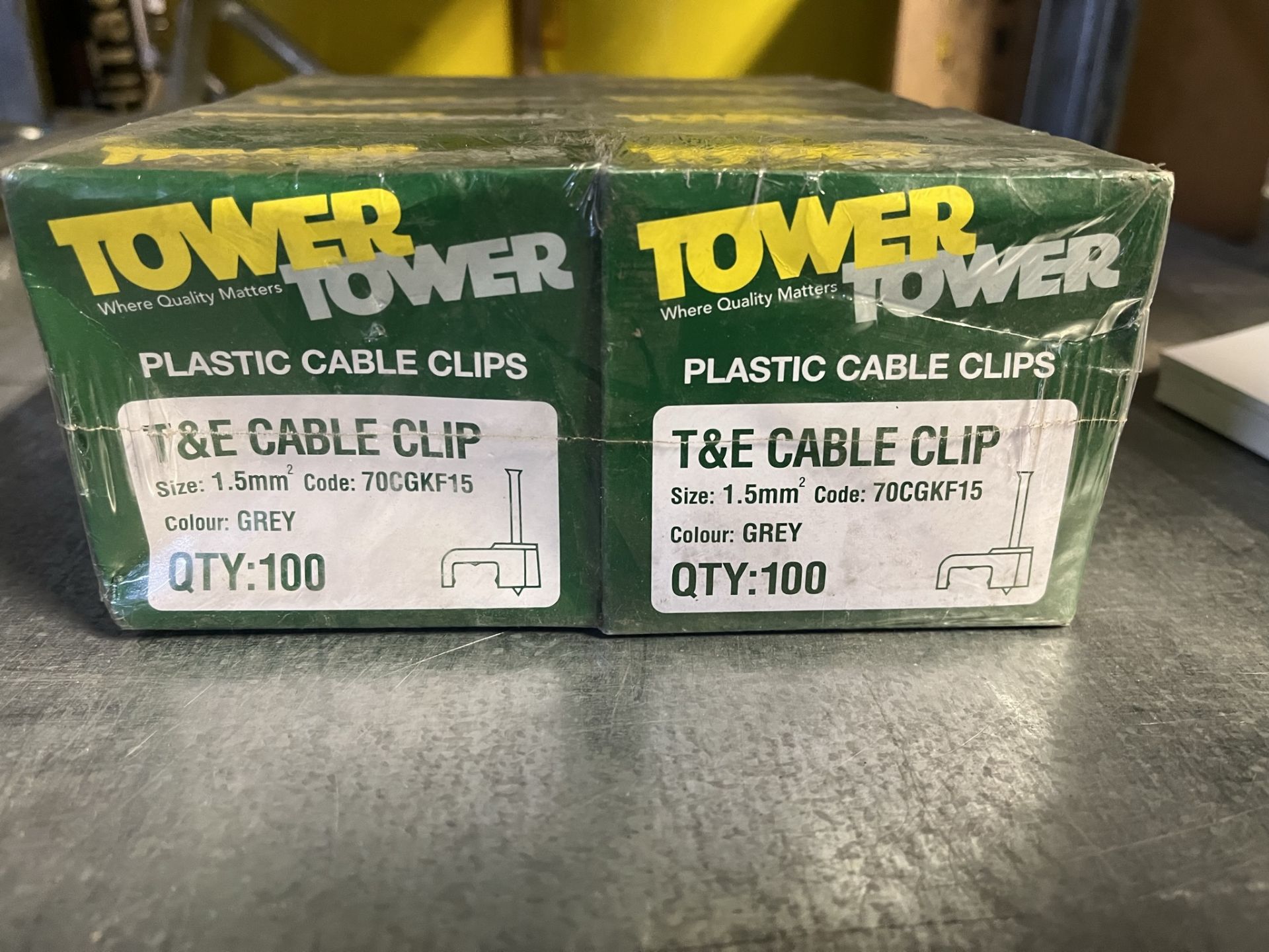 10 x Boxes Of 100 Tower T&E Cable Clips - Image 2 of 3