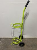 Green 2 Wheel Gas Cylinder Trolley