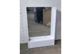 MIRROR WITH GLOSS WHITE CABINET NVC116VTY028 1050MM X 170MM
