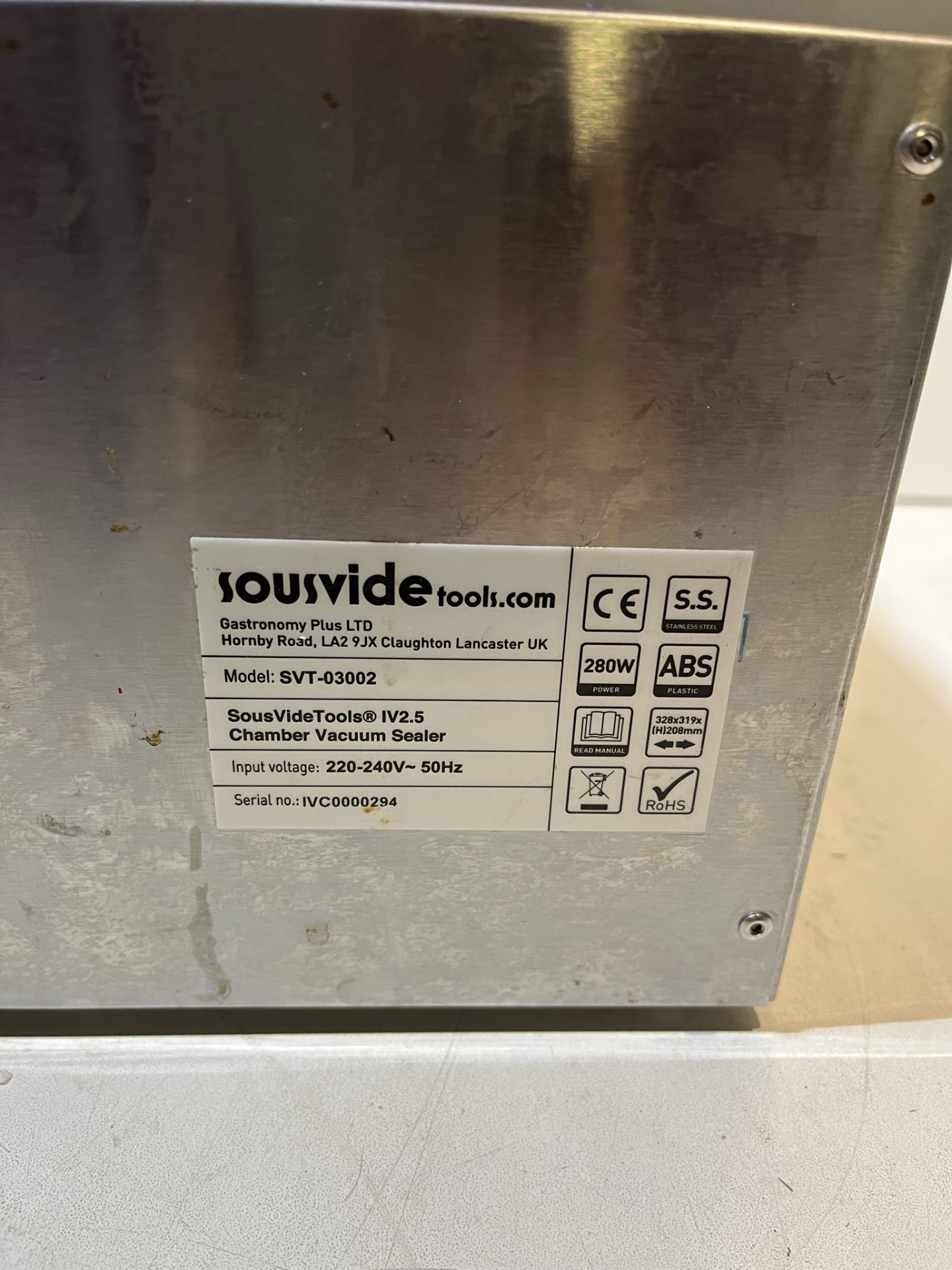 Sousvide SVT-03002 Chamber Vacuum Sealer - Image 6 of 6