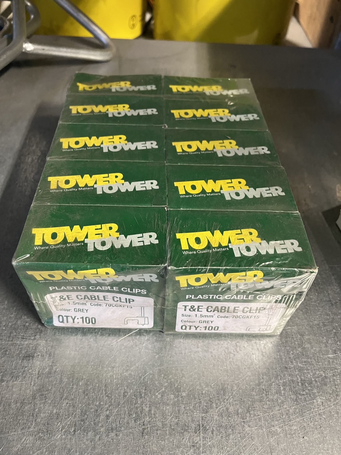 10 x Boxes Of 100 Tower T&E Cable Clips