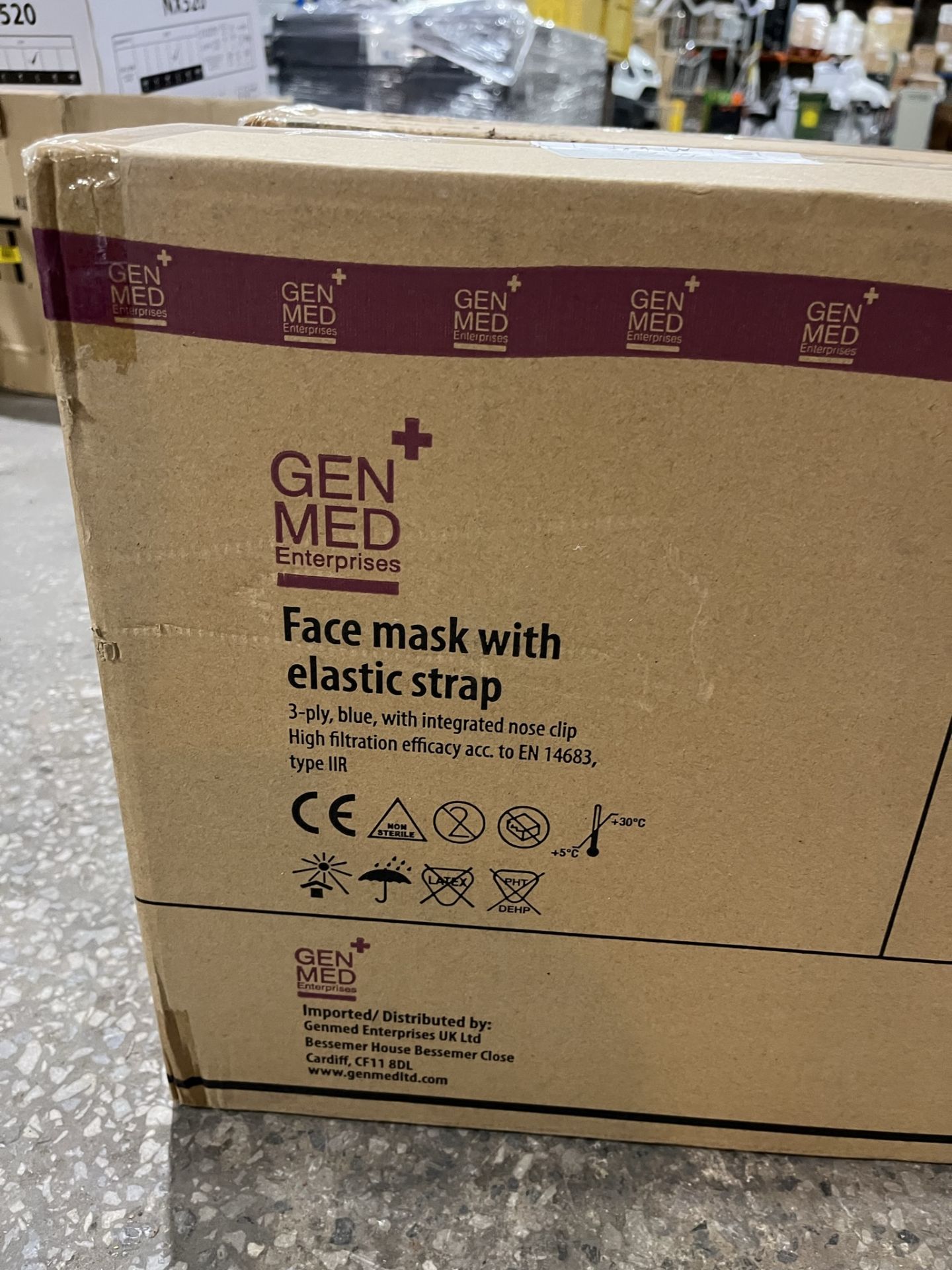 2000 x Genmed Face Masks With Elastic Strap - Image 2 of 5