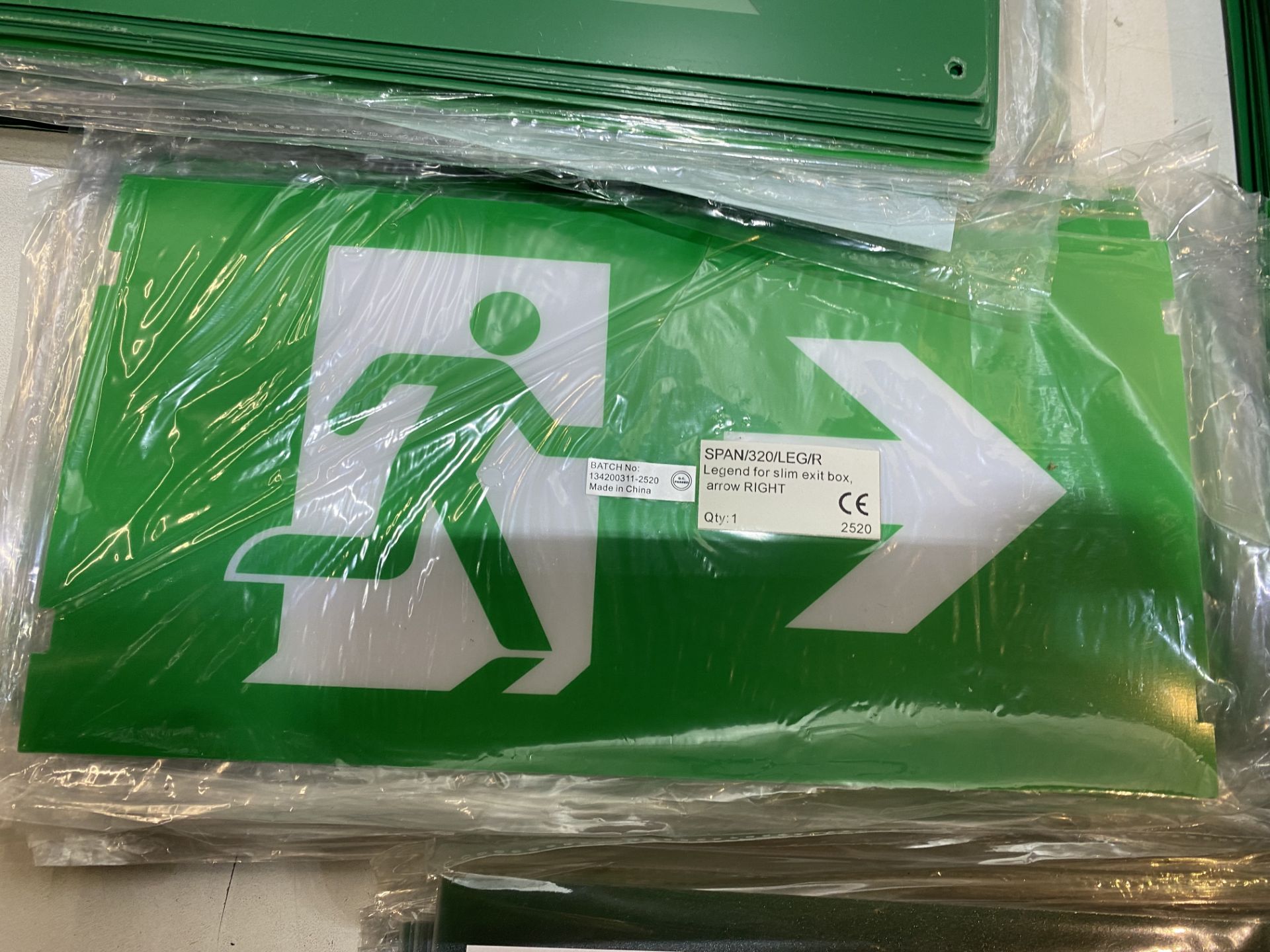 Large Quantity Of Various Fire Exit Signs As Seen In Photos - Image 8 of 13