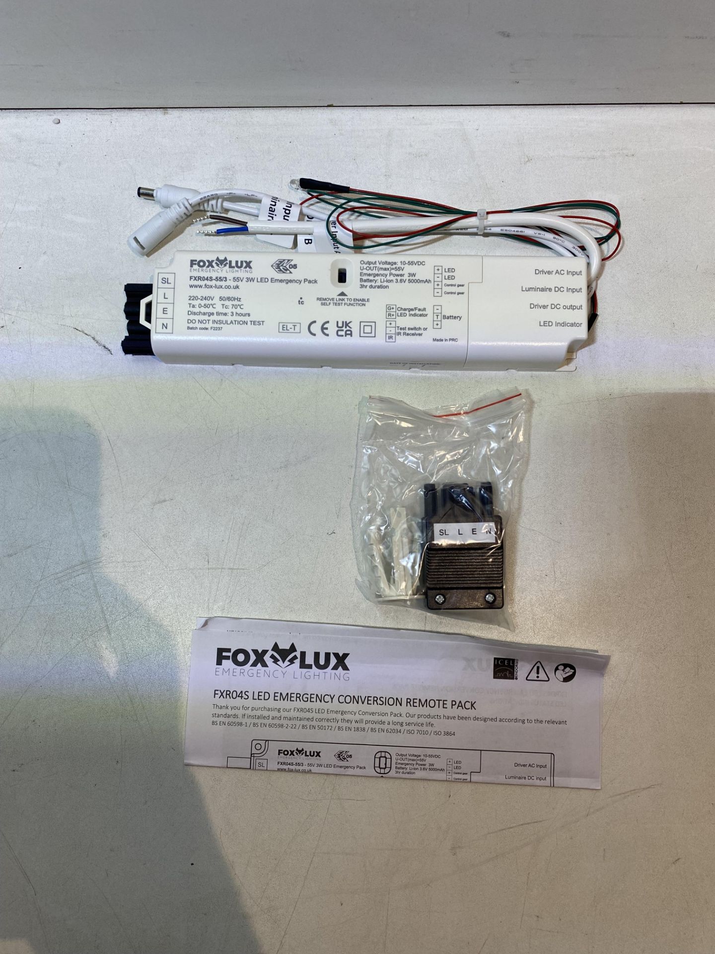 14 x Foxlux FXR04S-55/3 55v 3W Remote Self Test Emergency Pack