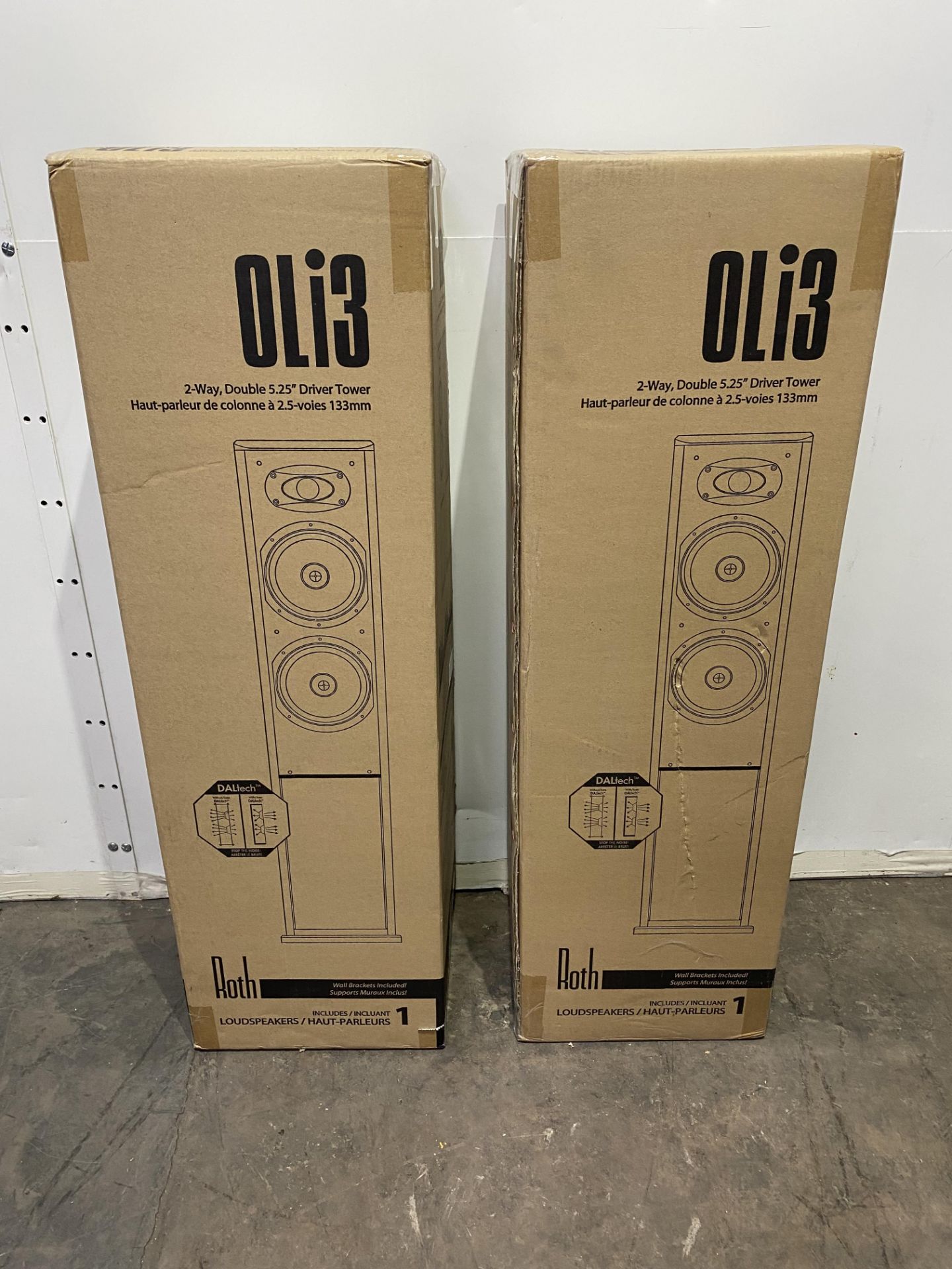 Set Of Roth Audio Oli3 2-Way, Double 5.25" Driver Towers