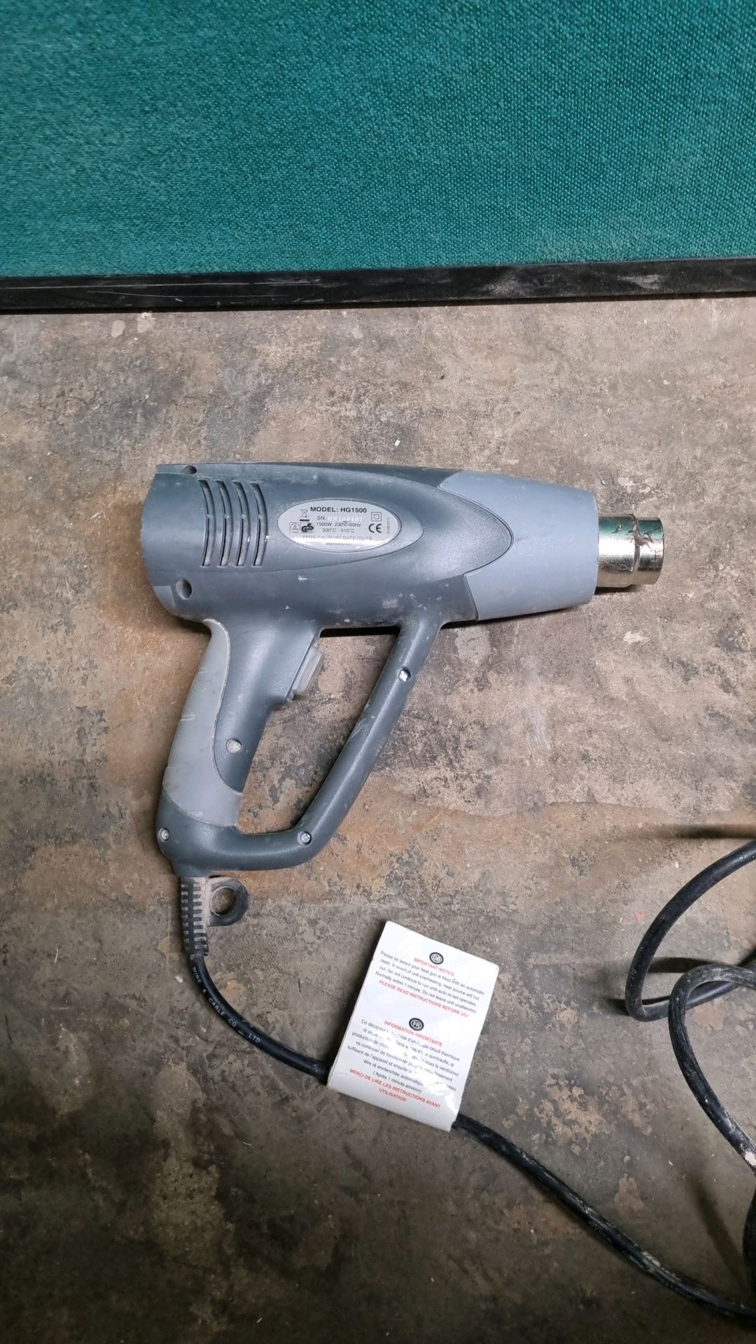 EARLEX HG1500 HEAT GUN - Bild 2 aus 3