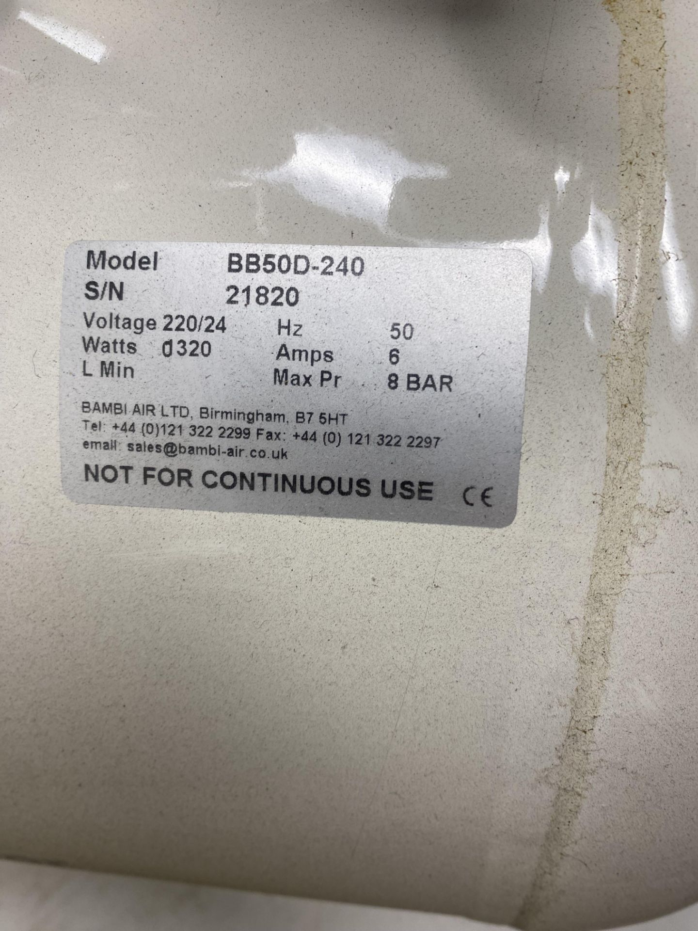 Bambi BB50D-240 Silent Air Compressor - Image 9 of 10