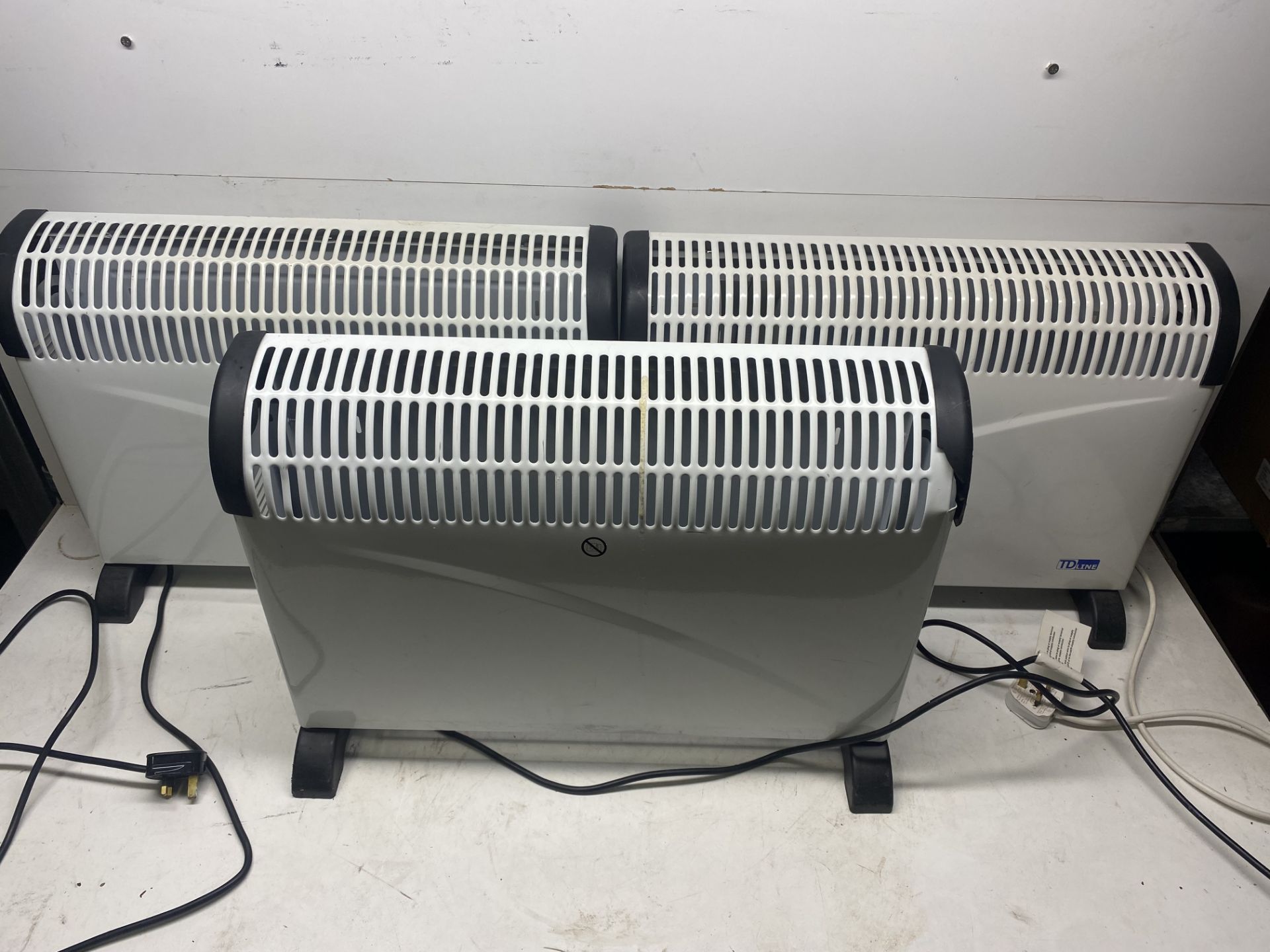 3 x Various Freestanding Convector Heaters