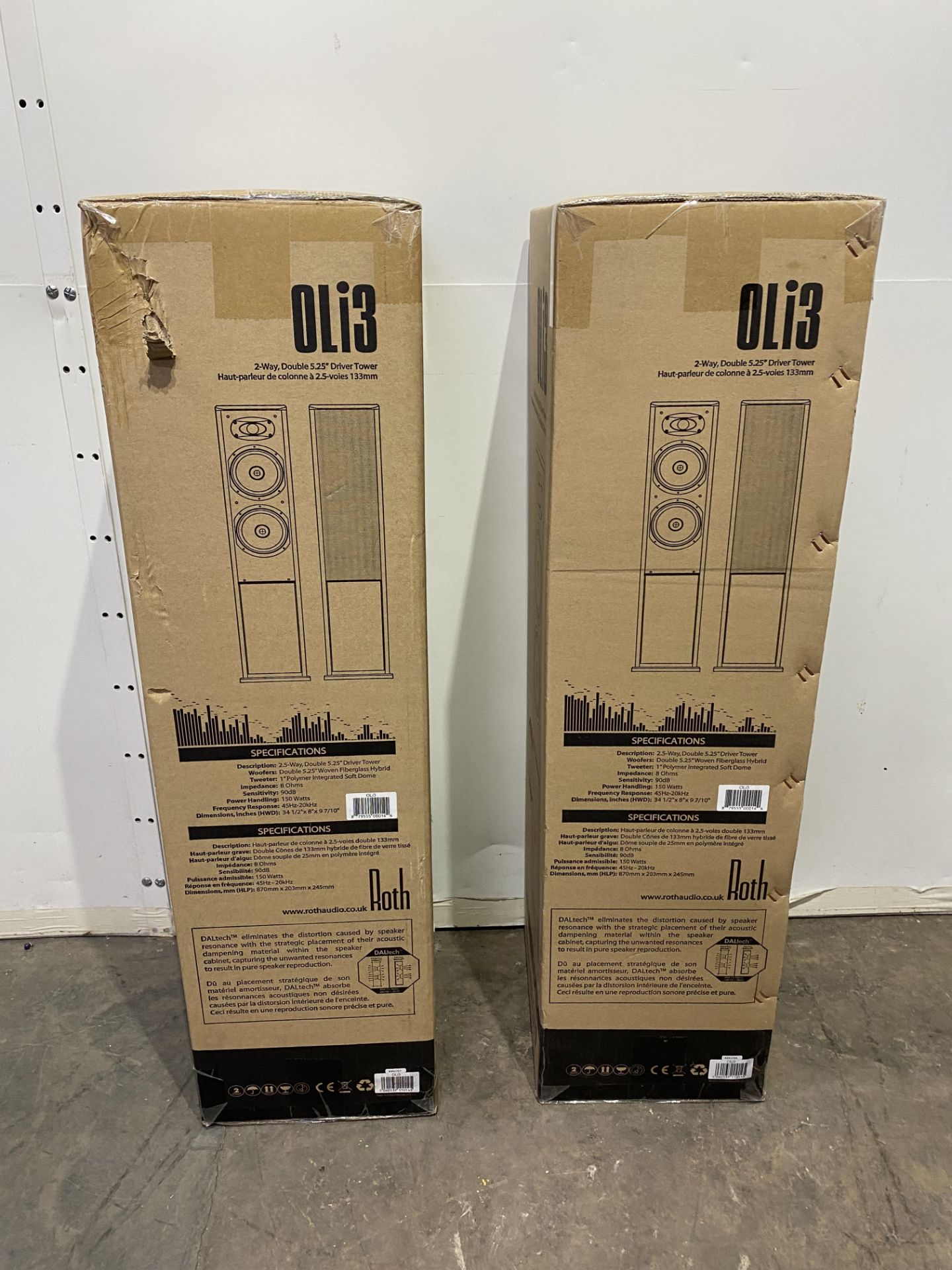 Set Of Roth Audio Oli3 2-Way, Double 5.25" Driver Towers - Image 4 of 5