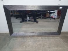 Large Grey/Silver Framed Mirror