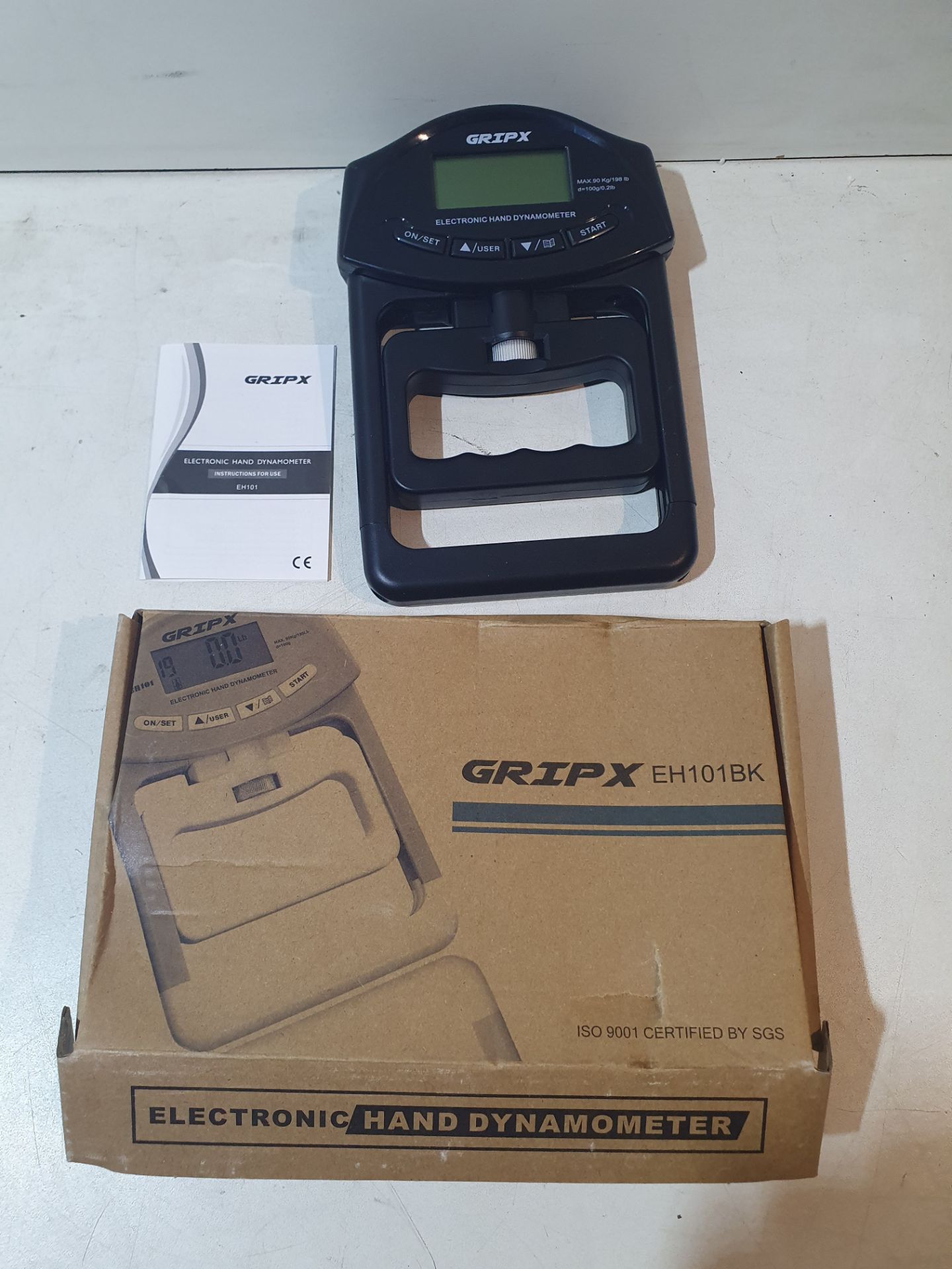 Gripx Electronic Hand Dynamometer Model EH101BK Max 90kp - Image 4 of 4