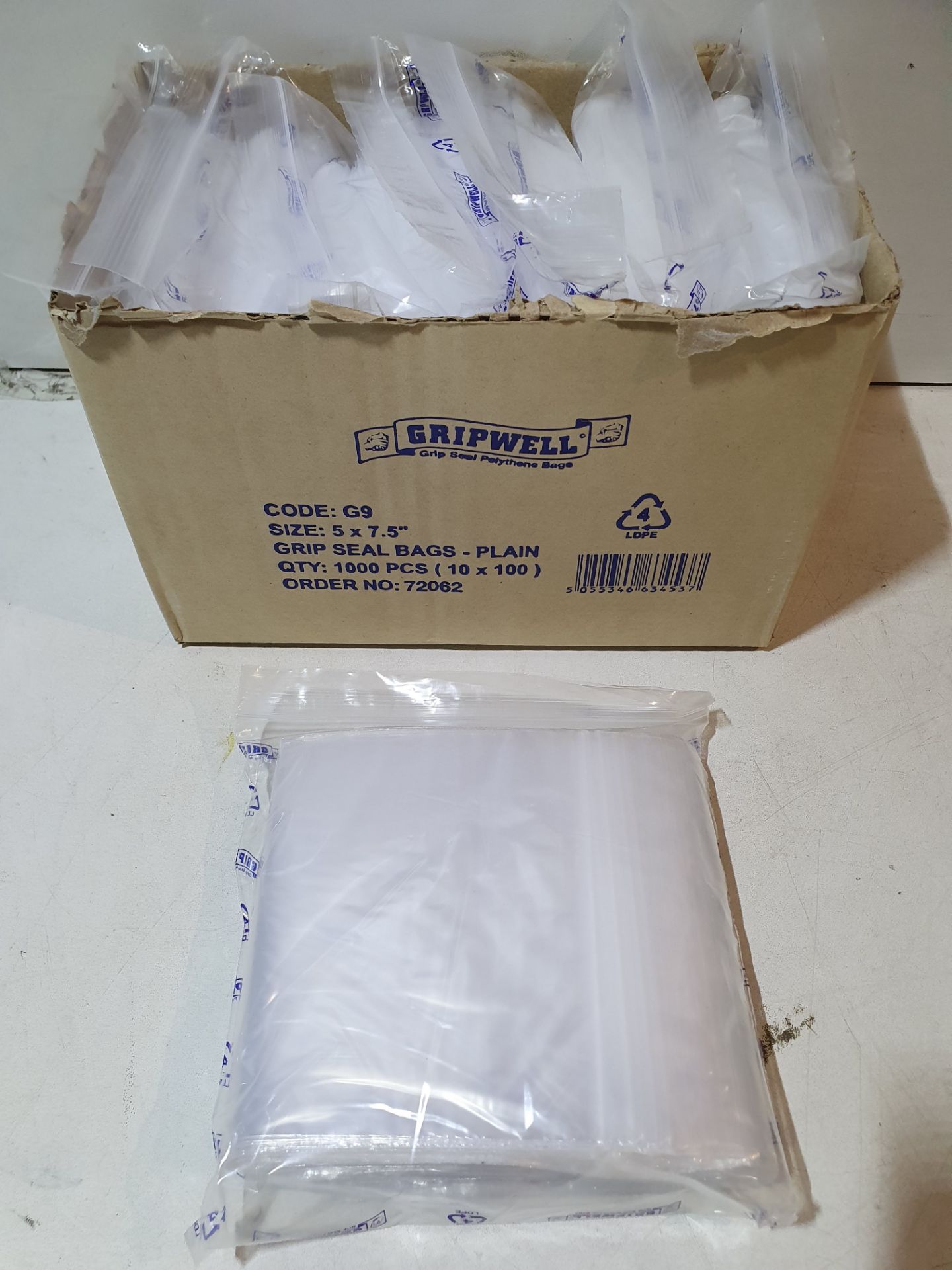 Quantity of Grip Seal Polythene Bags - Image 5 of 6