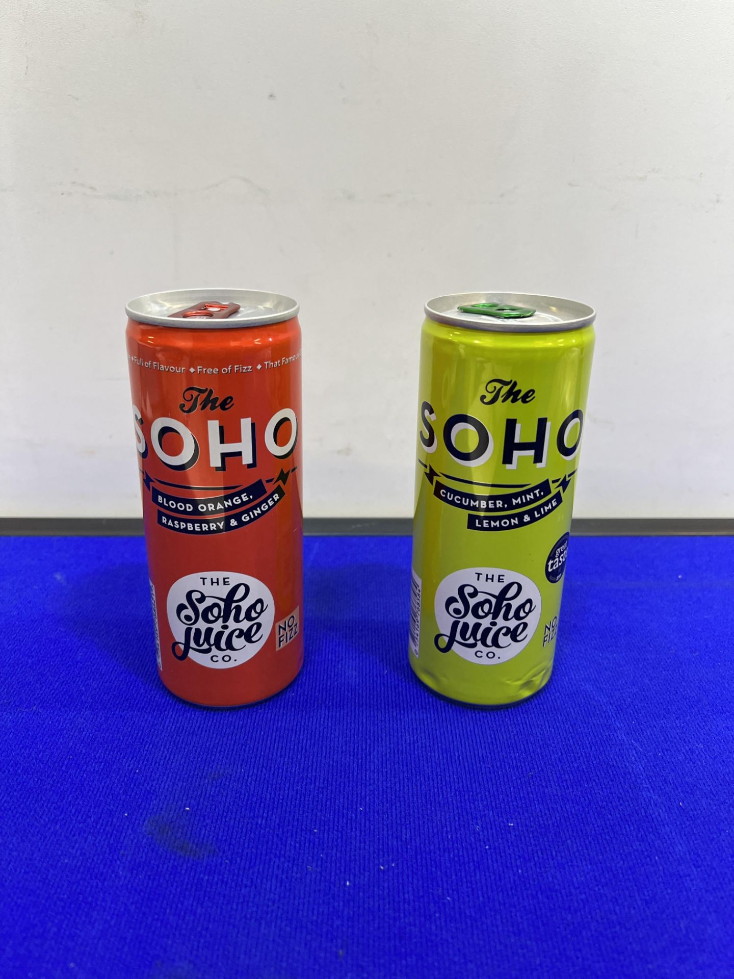 72 x Various 330ml Cans of The Soho Juice Co Drinks