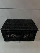 Pallet of Medium Black Gift Wicker Baskets