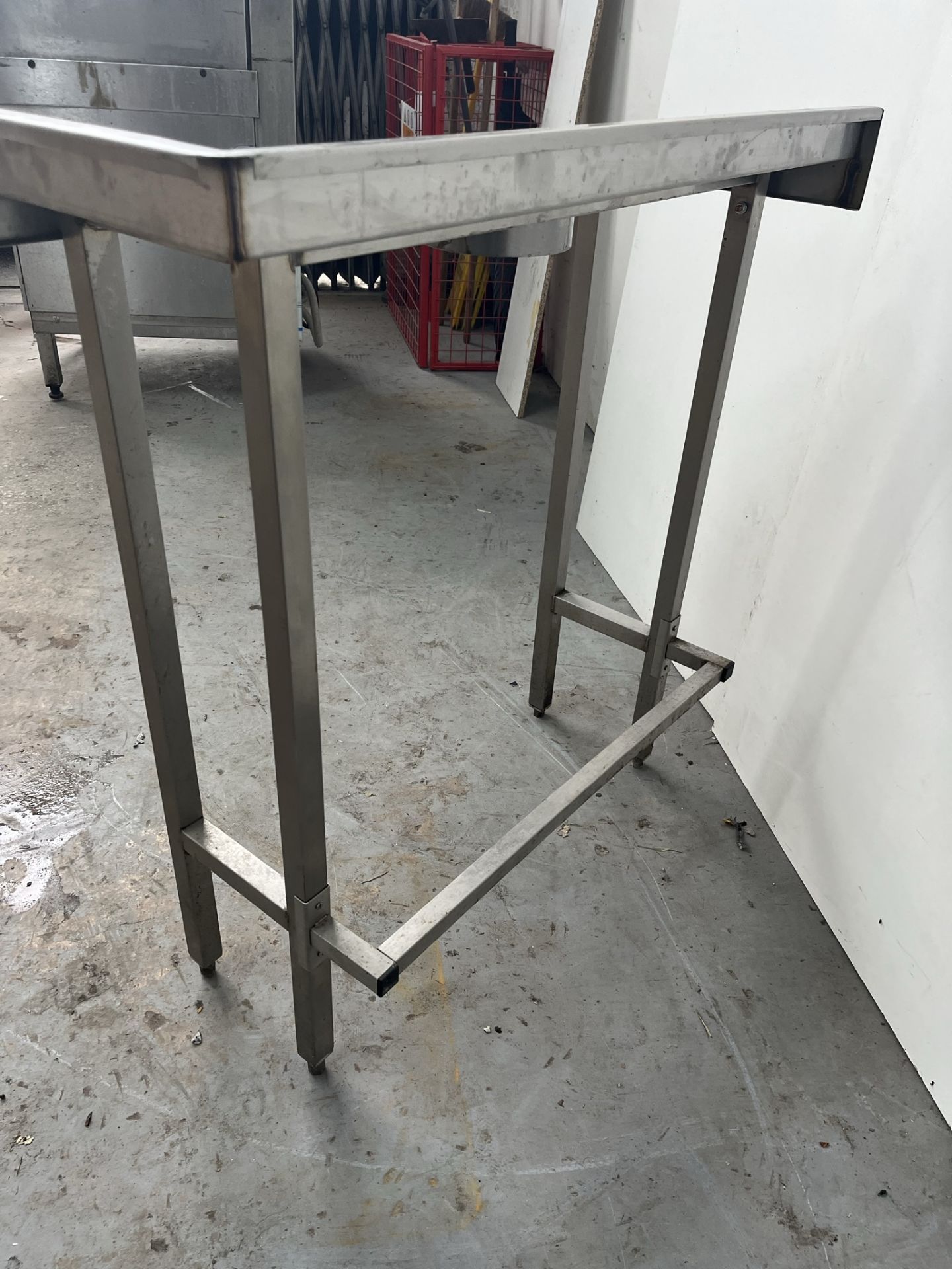 850mm Stainless Steel Catering Preperation Table With Waste Disposal Hole - Image 5 of 7
