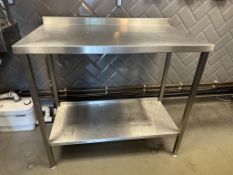 Stainless Steel Preparation Table Approximately 1m