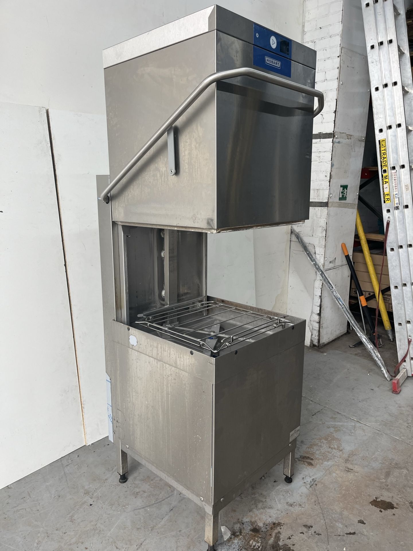 Hobart AMXSW-10B Hood Pass Thru Dishwasher with Inbuilt Softener (3 Phase) - Image 8 of 10