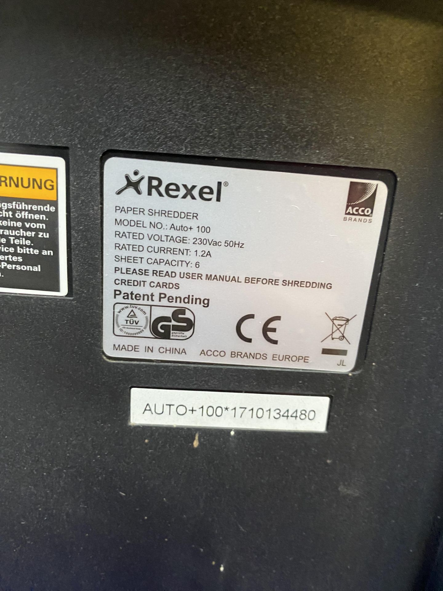 Rexel Optimum Auto+ 100x 4x28mm Cross Cut Shredder - Image 17 of 18