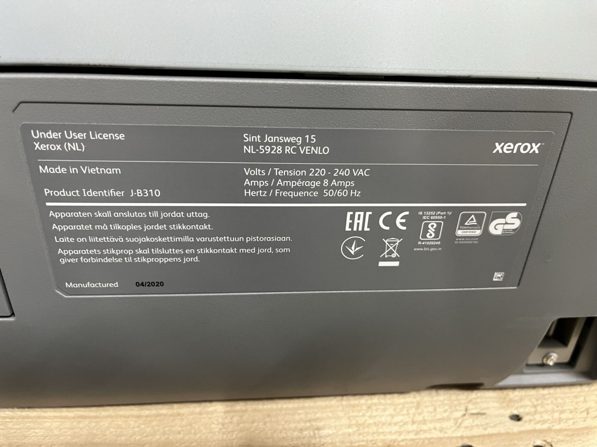 Xerox Versalink C7020 Multifunction Laser Printer - Image 14 of 14