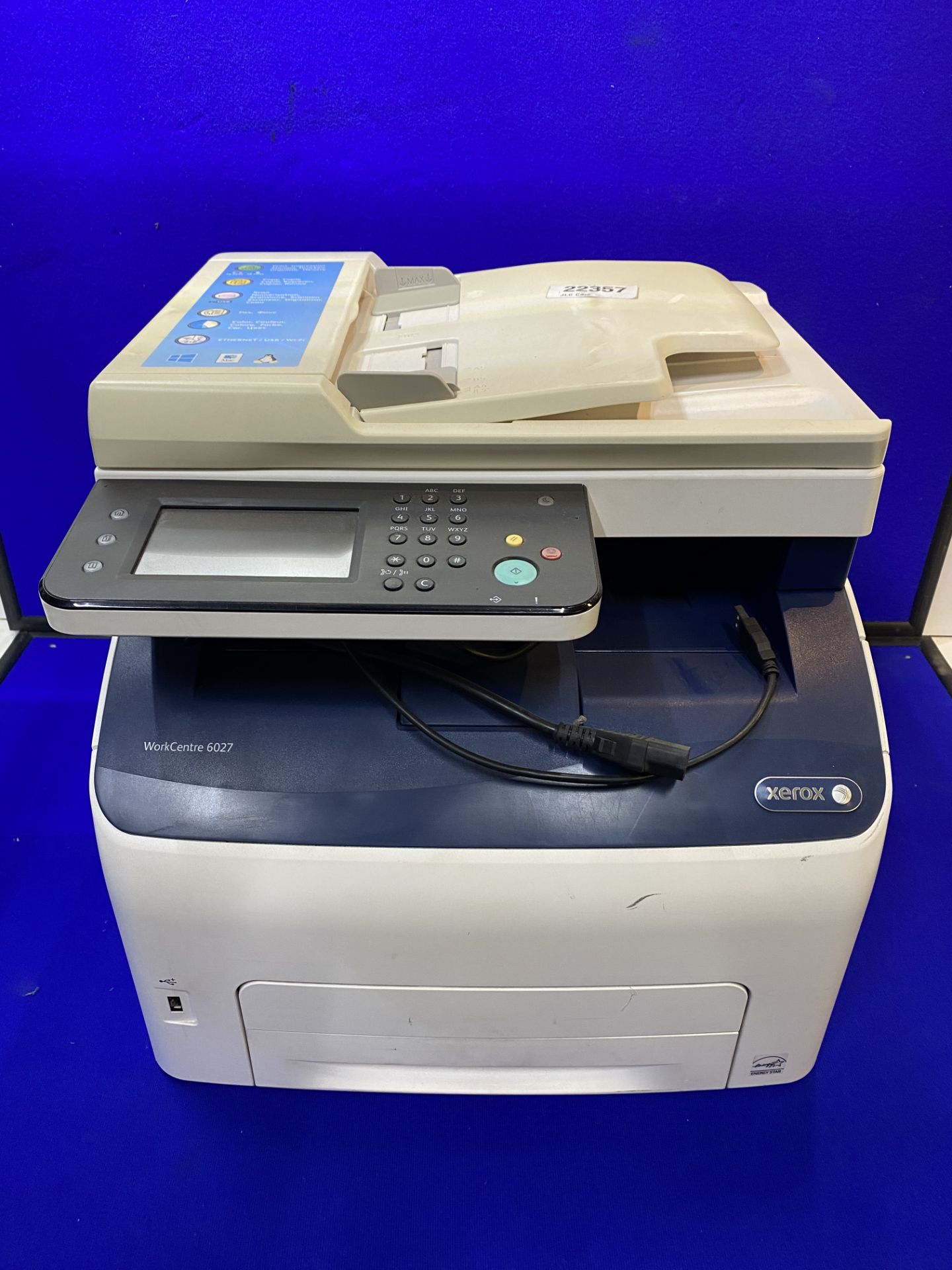 Xerox WorkCentre 6027 A4 Colour Multifunction Laser Printer - Image 2 of 22